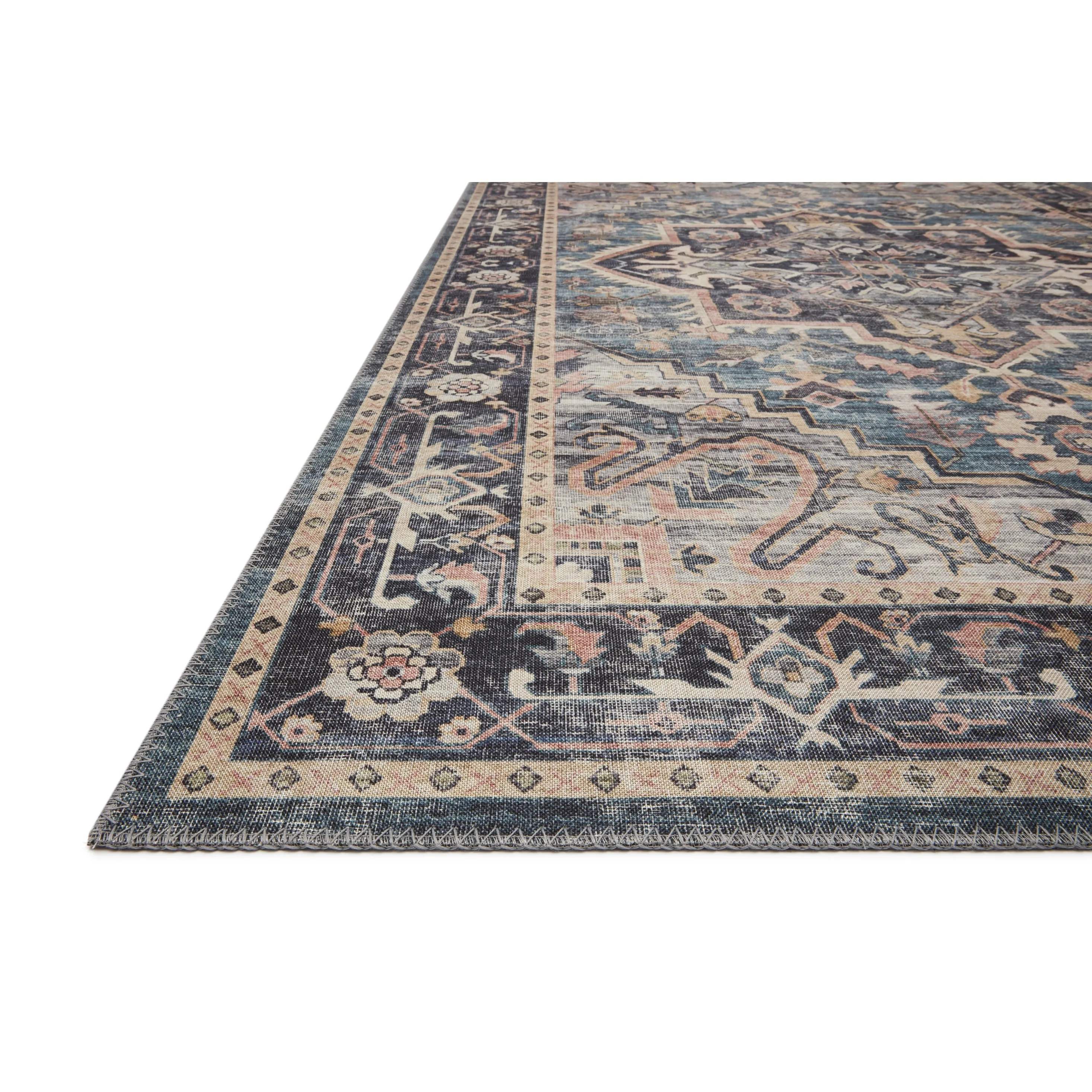Alexander Home Venetian Printed Medallion Distressed Area Rug