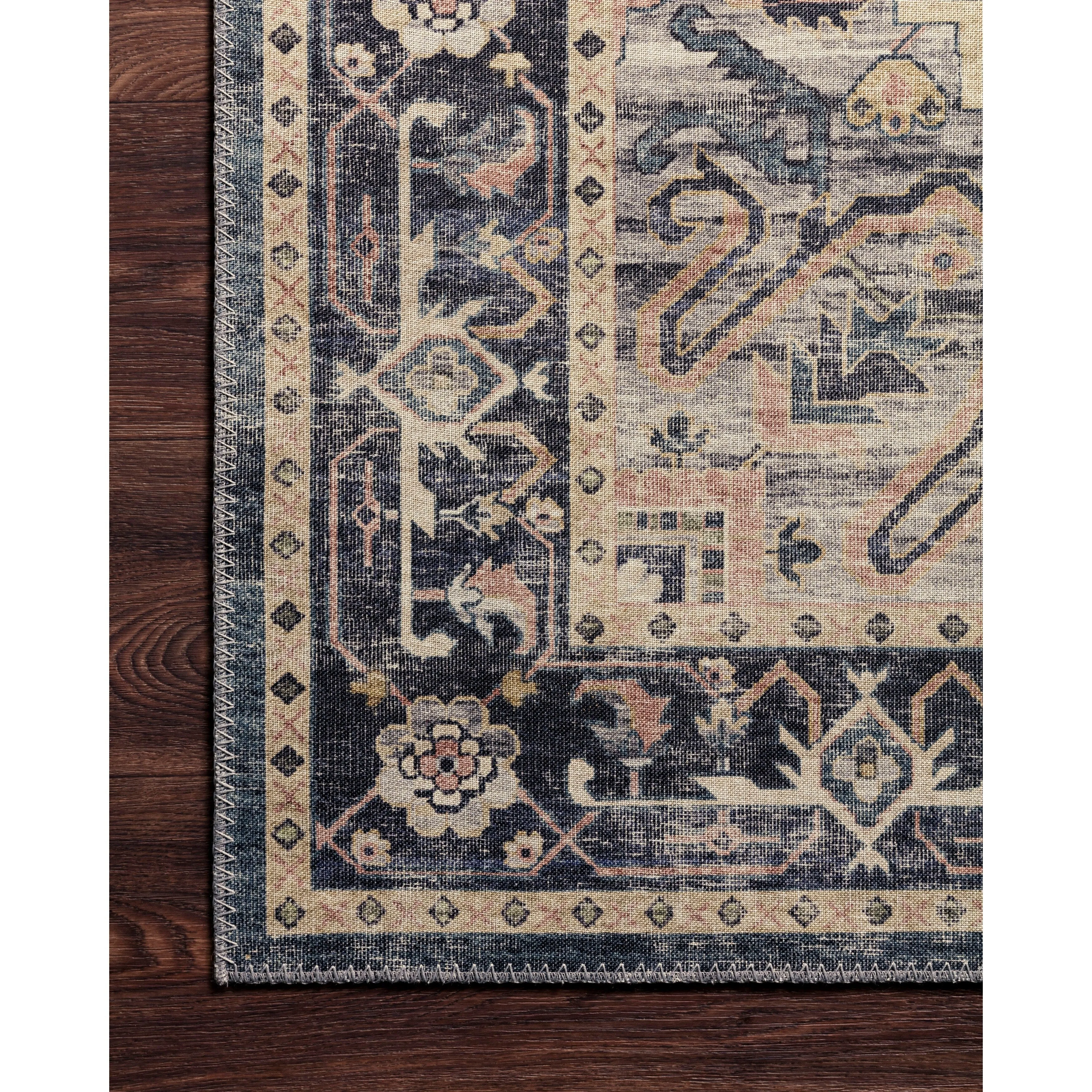 Alexander Home Venetian Printed Medallion Distressed Area Rug