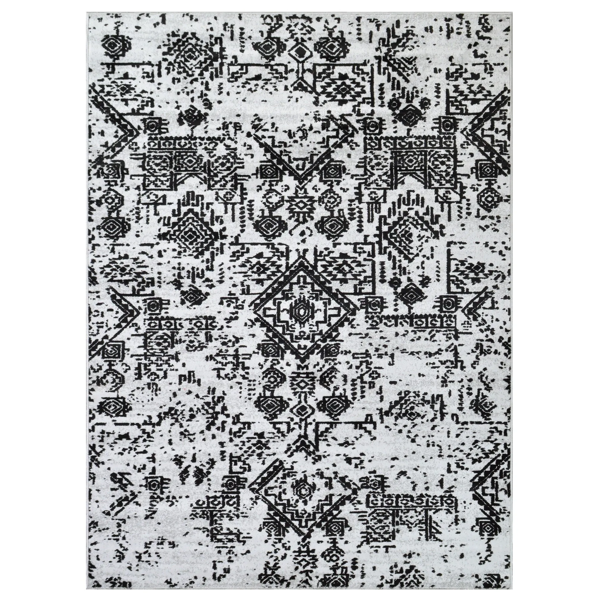 Allstar Living Room Rug with Persian Distressed Abadeh design