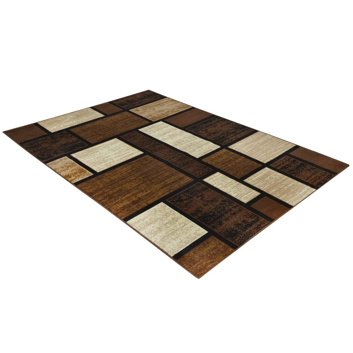 Allstar Modern Accent Rug with Mosaic Rectangle design