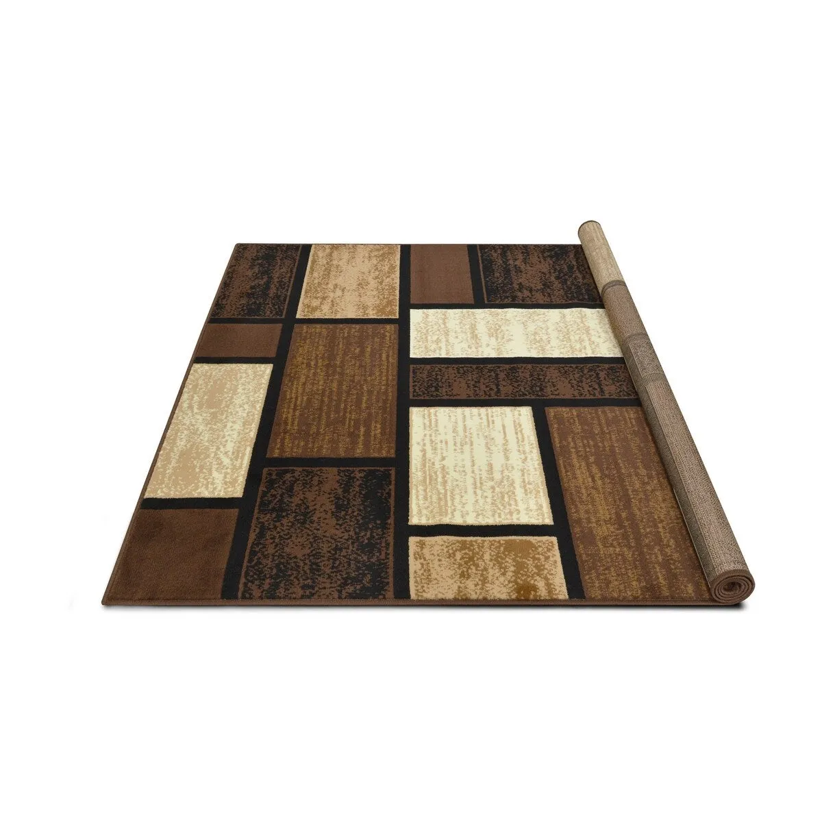 Allstar Modern Accent Rug with Mosaic Rectangle design