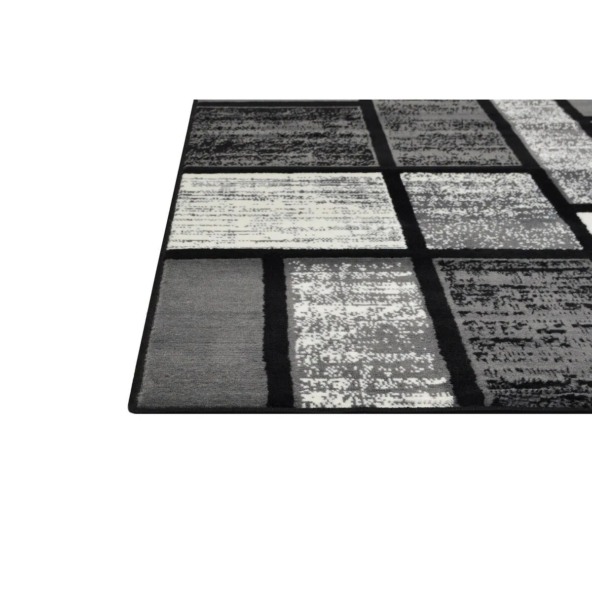 Allstar Modern Accent Rug with Mosaic Rectangle design