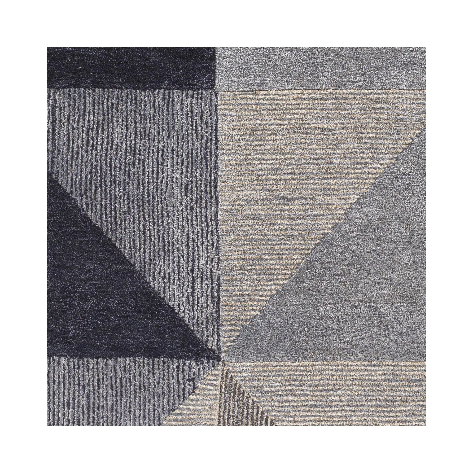 Amber Modern Patchwork Area Rug