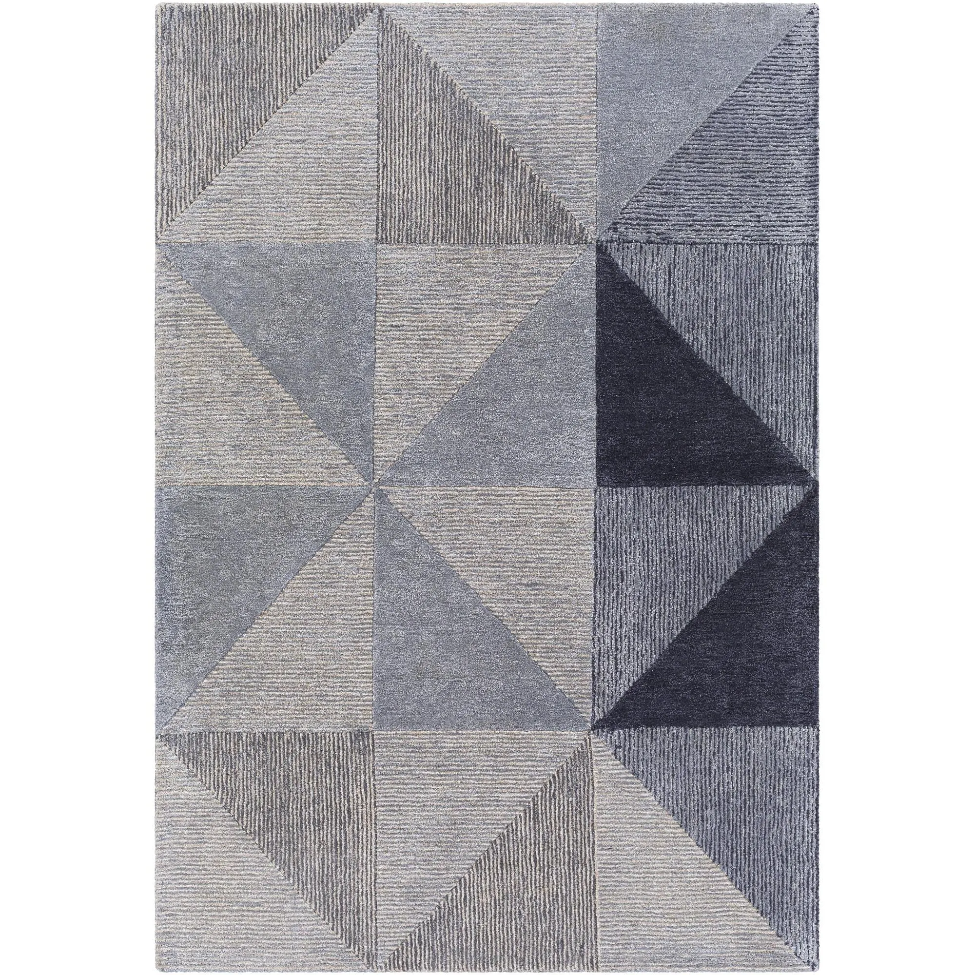 Amber Modern Patchwork Area Rug