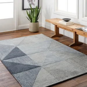 Amber Modern Patchwork Area Rug