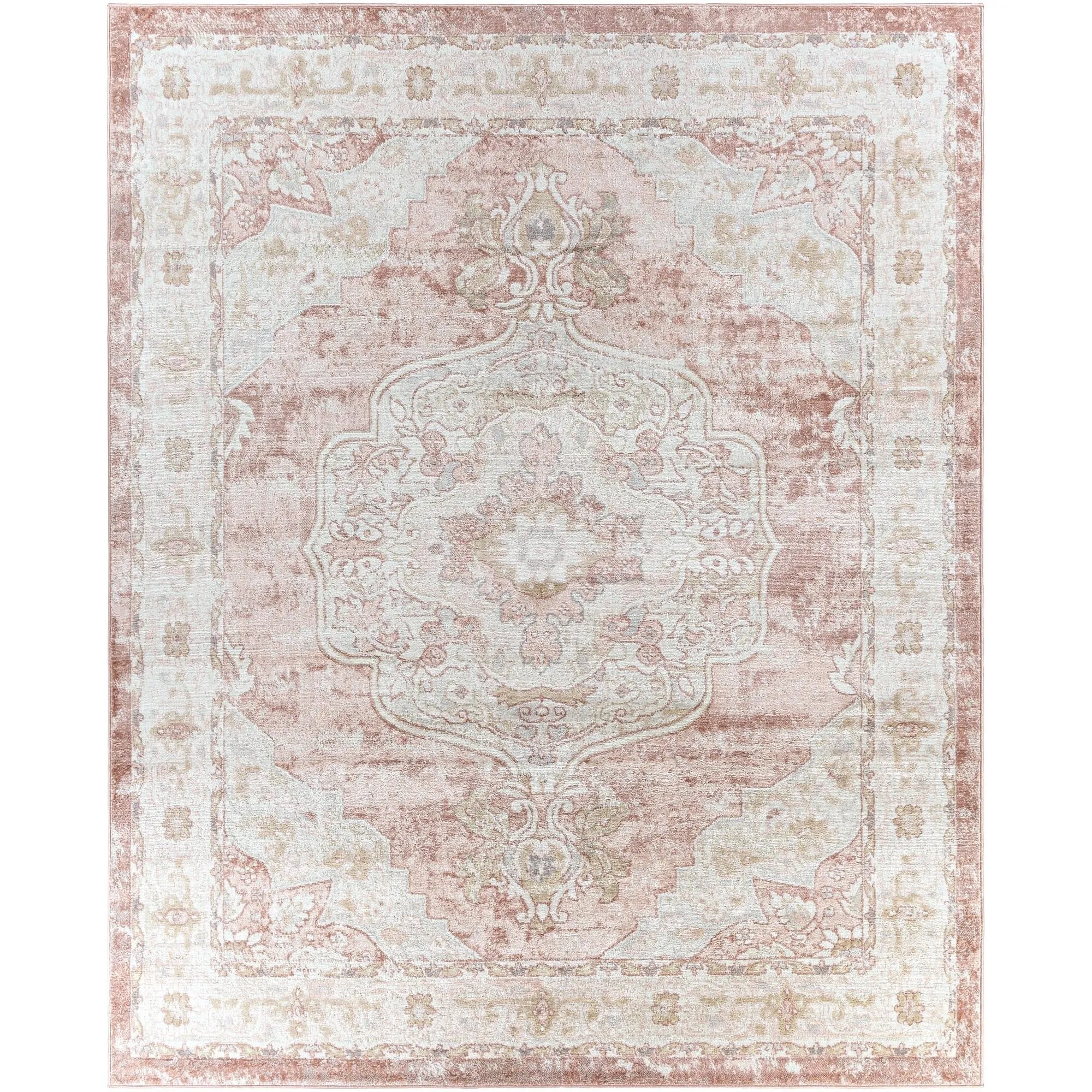 Amber Modern Patchwork Area Rug