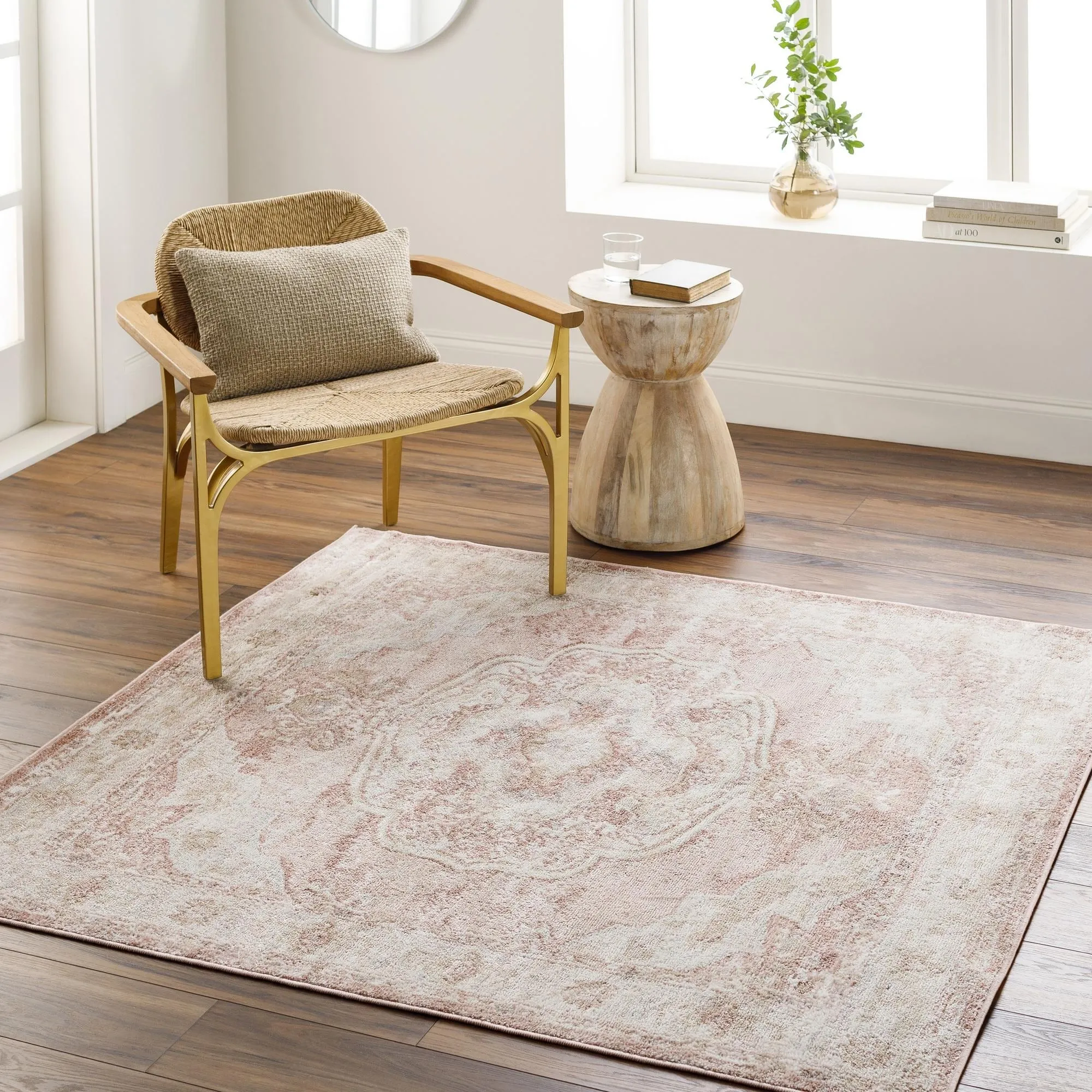 Amber Modern Patchwork Area Rug