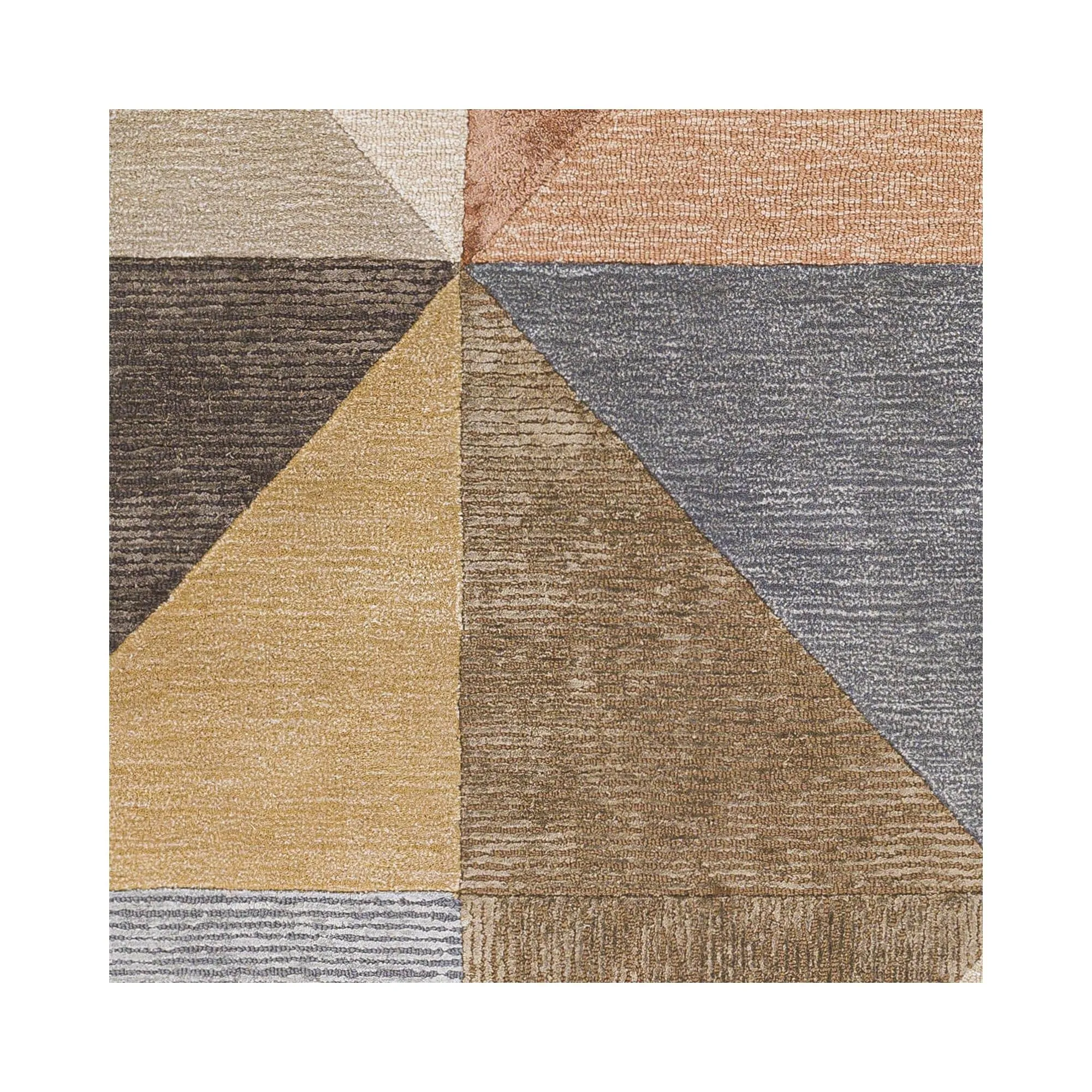Amber Modern Patchwork Area Rug