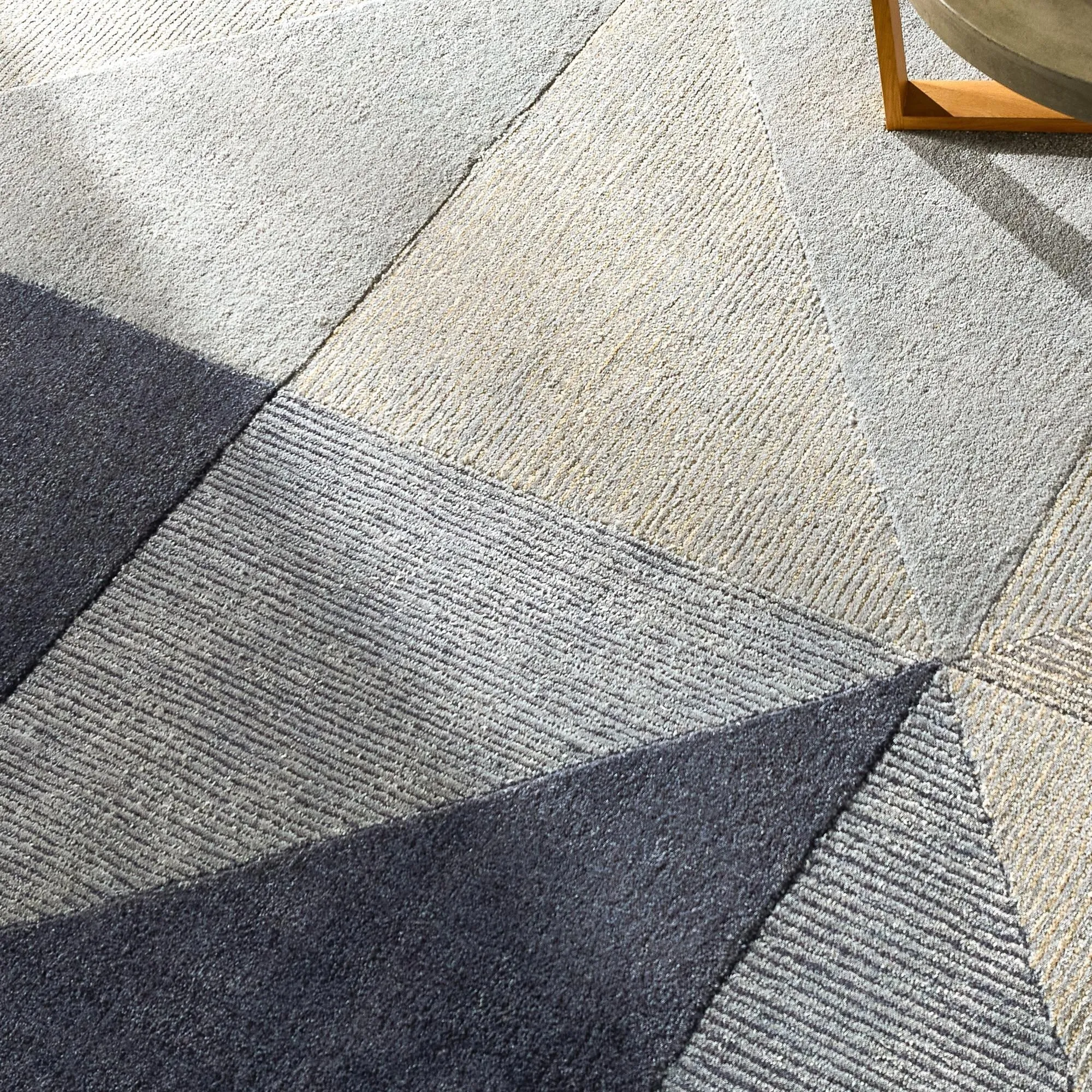 Amber Modern Patchwork Area Rug