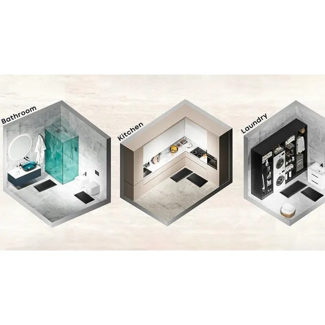 Anti Fatigue Cushioned Mats for Kitchen Bathroom. Comfort Mat for Home Office