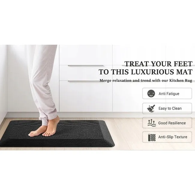 Anti Fatigue Cushioned Mats for Kitchen Bathroom. Comfort Mat for Home Office