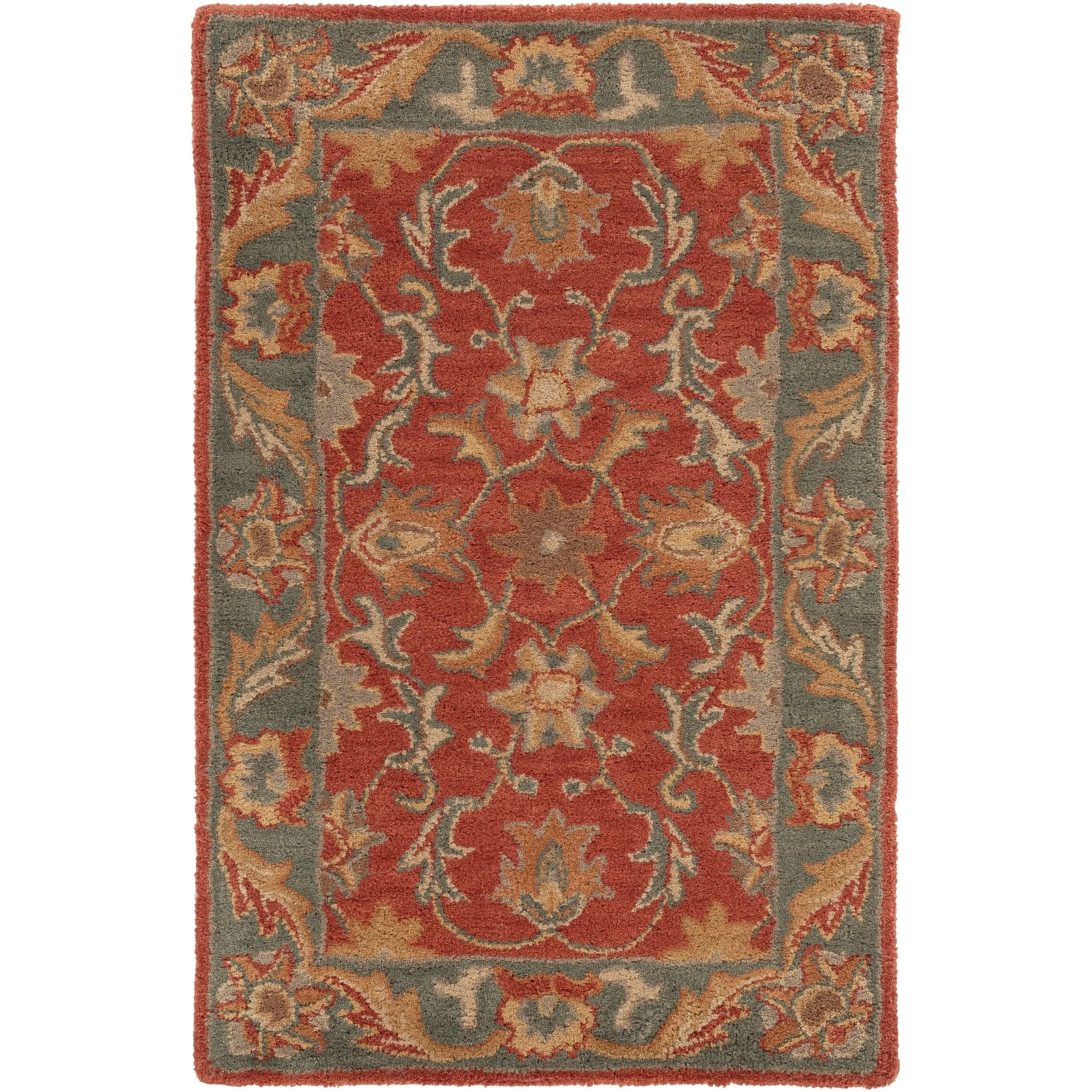 Artistic Weavers Coliseum Hand Tufted Traditional Border Wool Area Rug