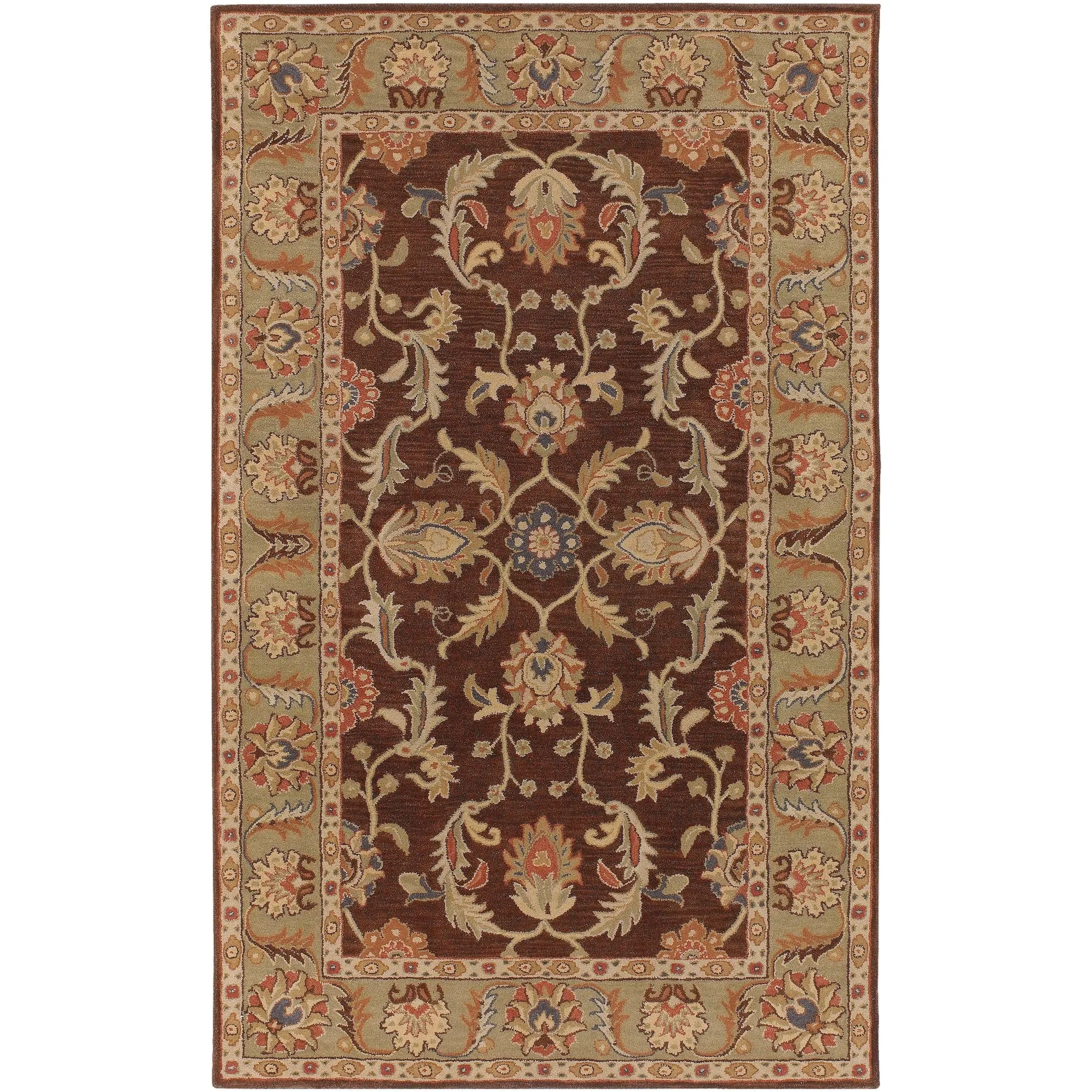 Artistic Weavers Coliseum Hand Tufted Traditional Border Wool Area Rug