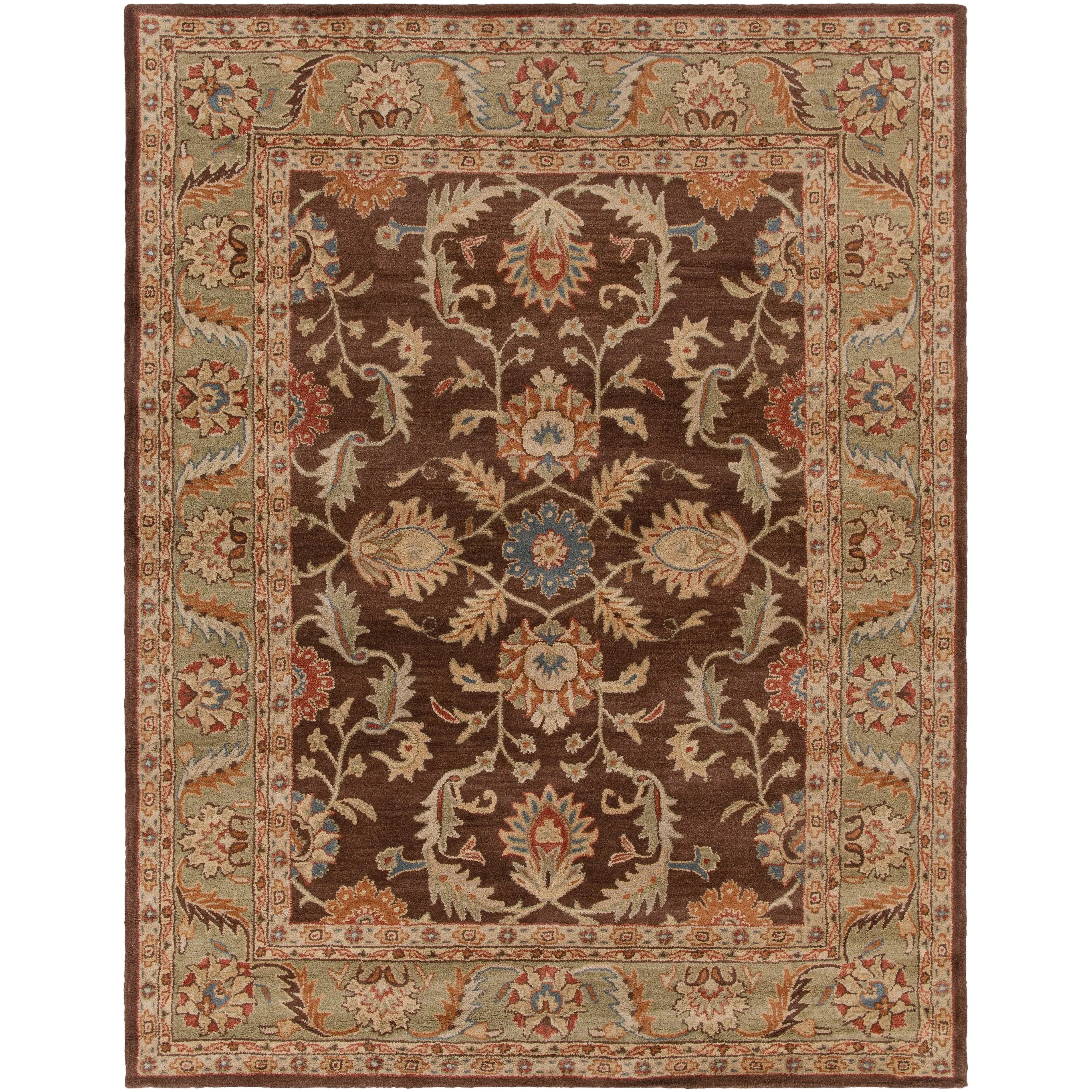 Artistic Weavers Coliseum Hand Tufted Traditional Border Wool Area Rug