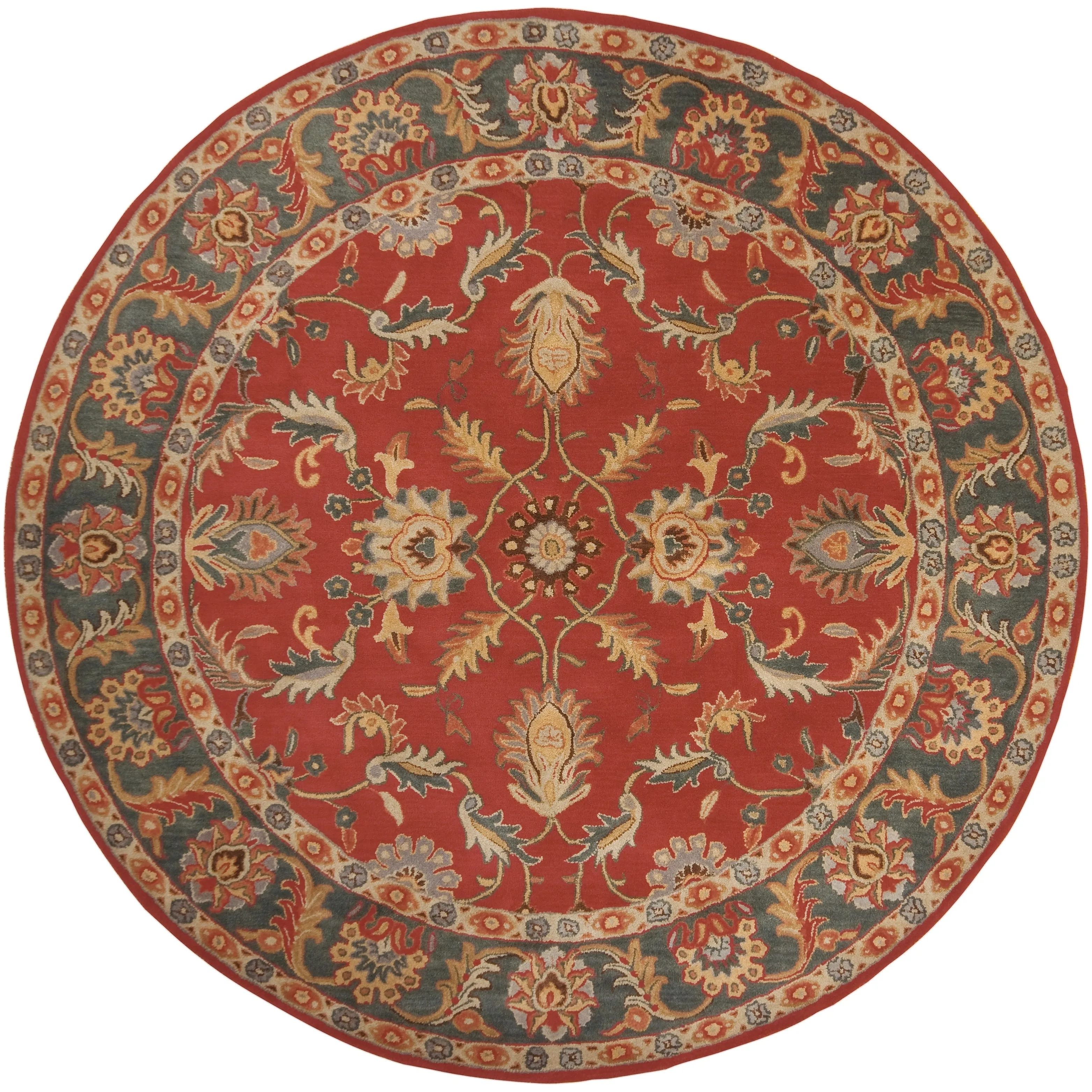 Artistic Weavers Coliseum Hand Tufted Traditional Border Wool Area Rug