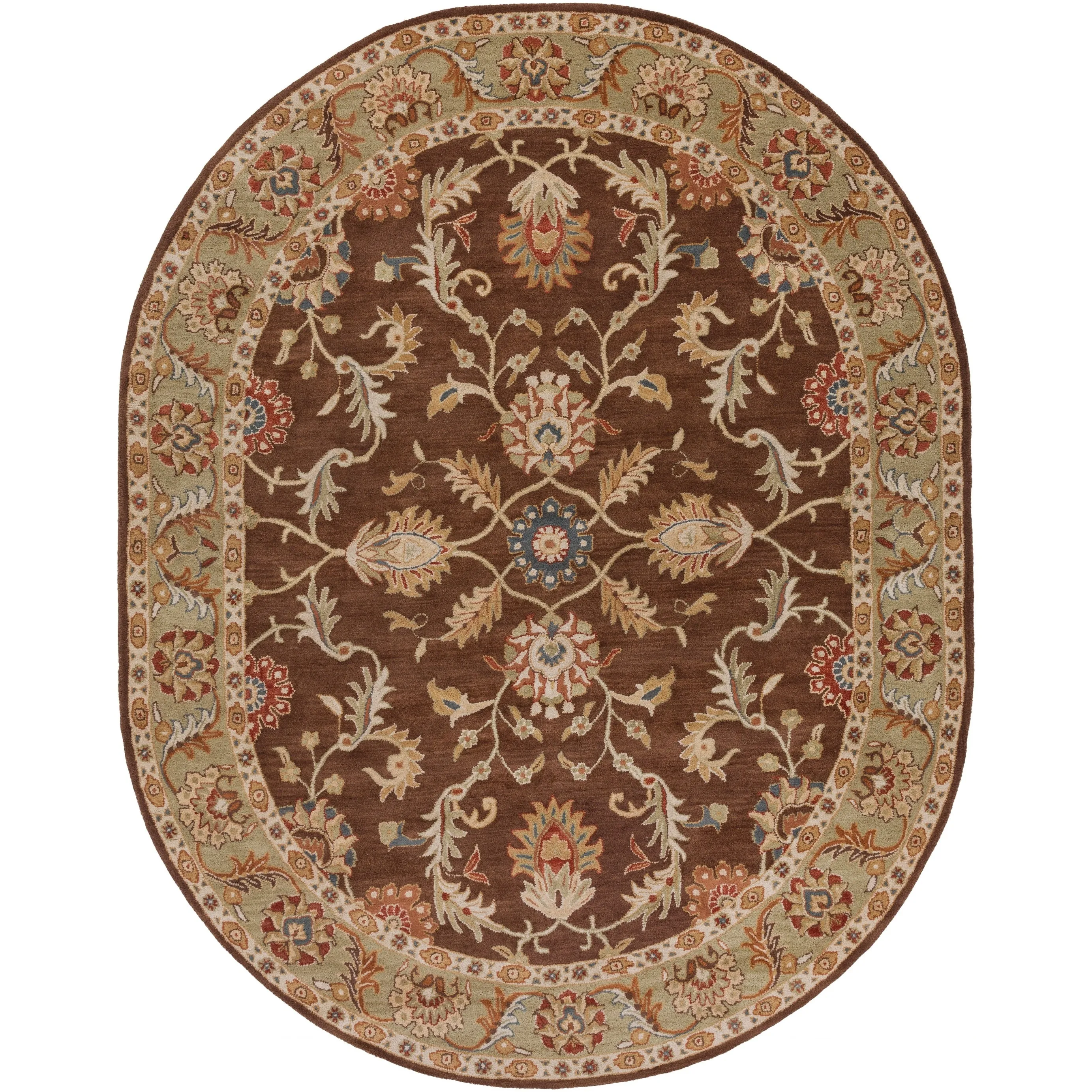 Artistic Weavers Coliseum Hand Tufted Traditional Border Wool Area Rug