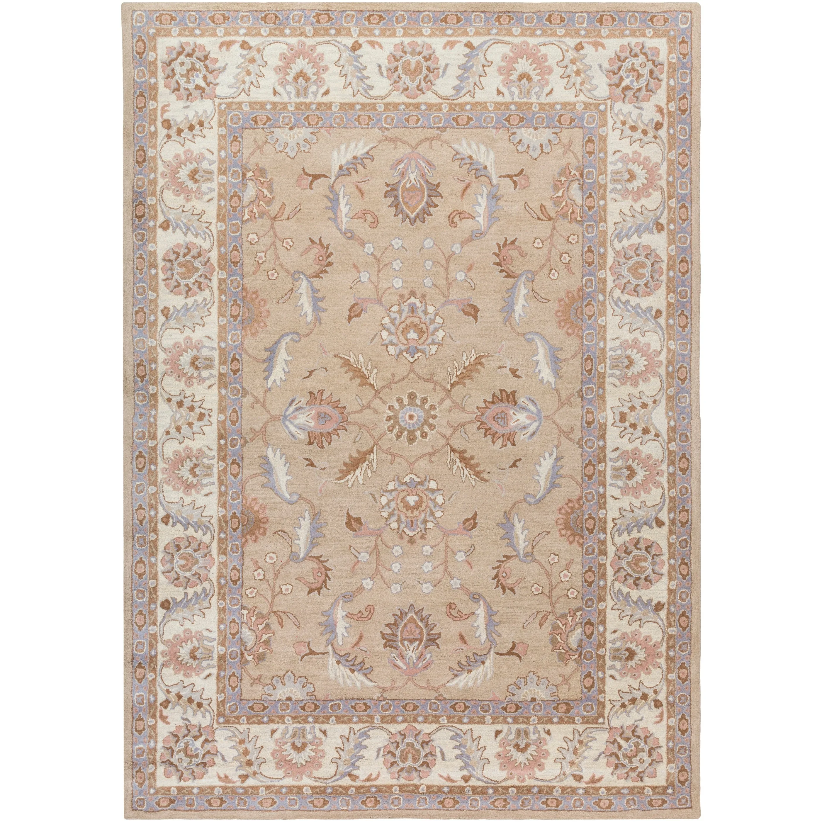 Artistic Weavers Coliseum Hand Tufted Traditional Border Wool Area Rug