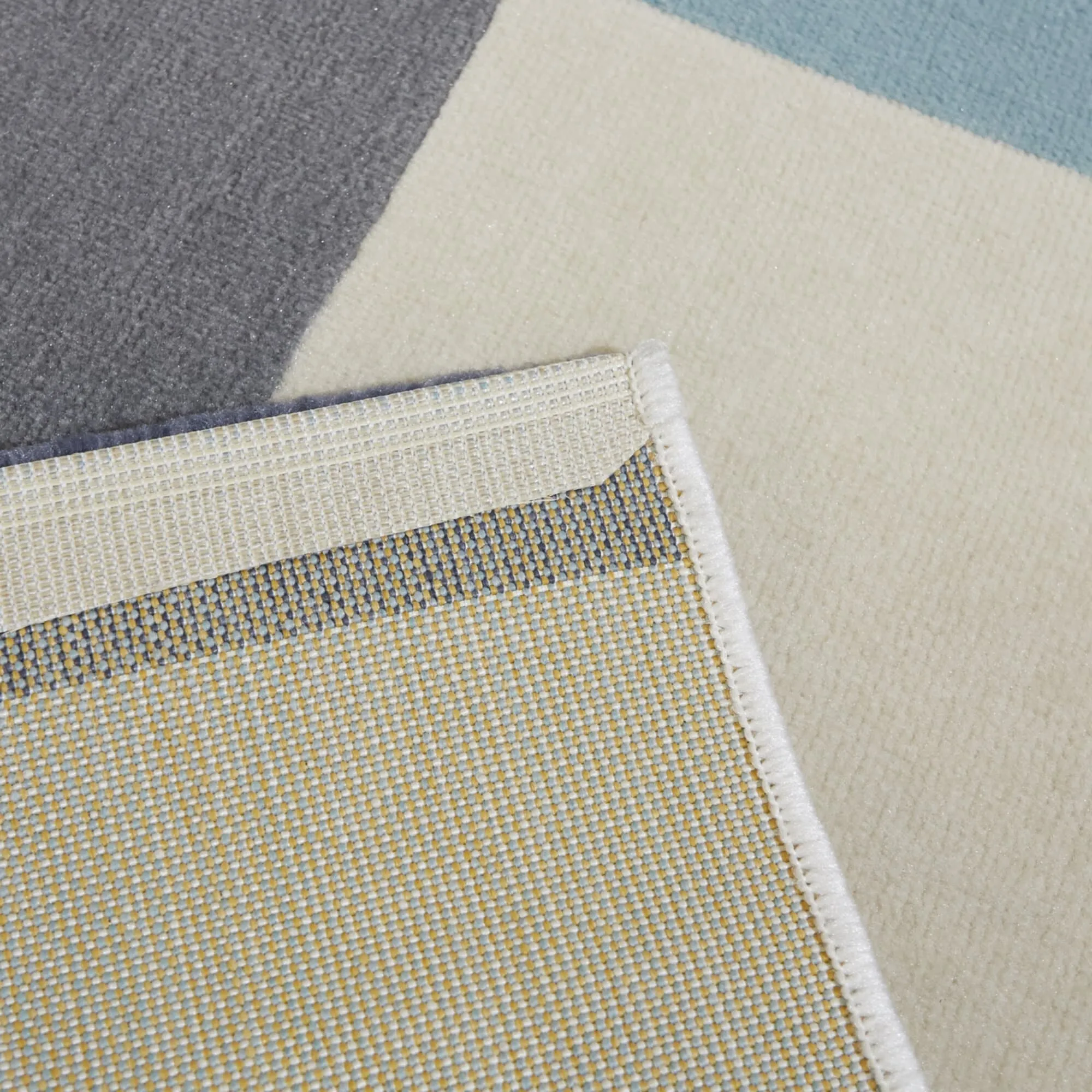Bailey Mid-century Modern Striped Color Block Low-pile Area Rug