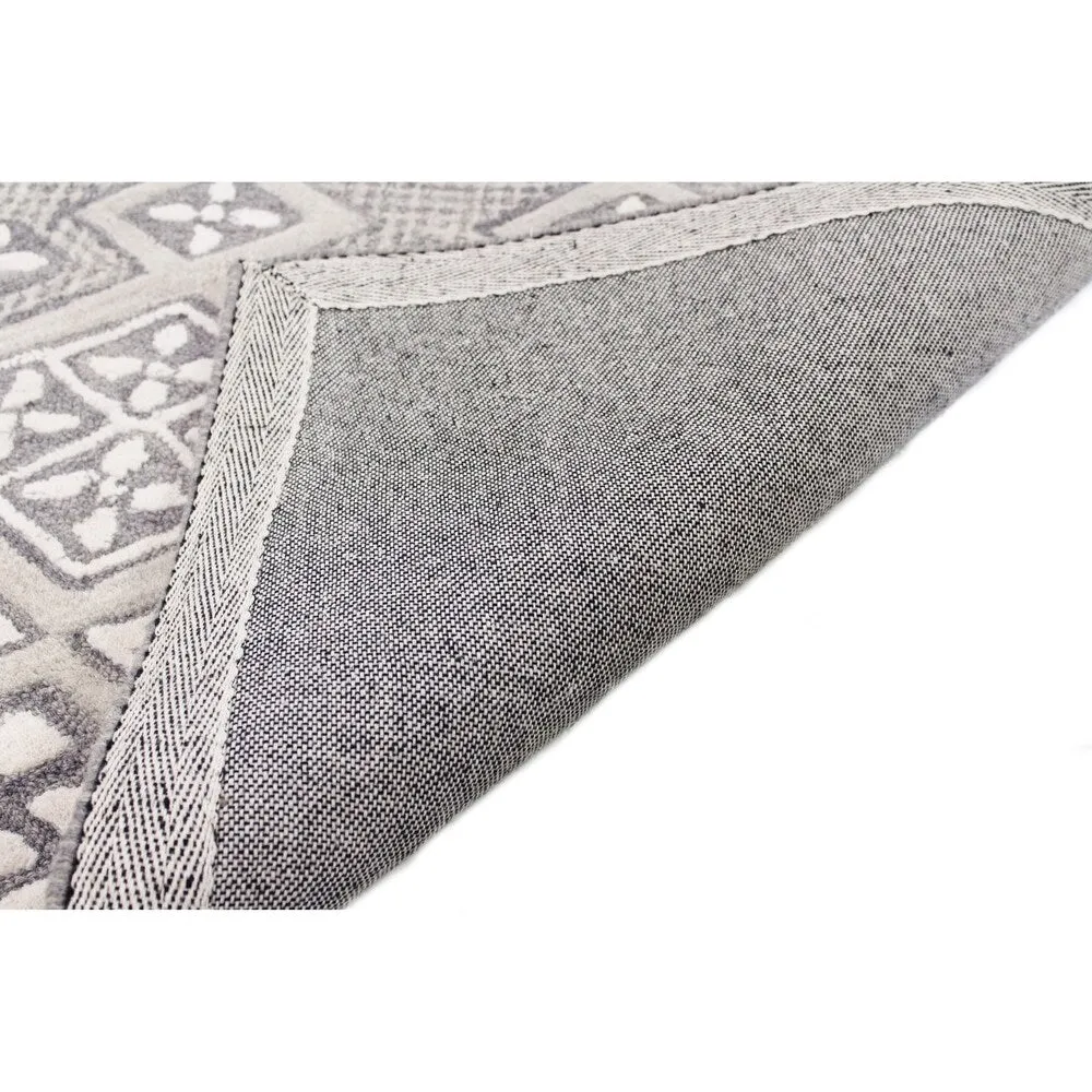 Bashian Hand Tufted Esmeralda Grey Rug