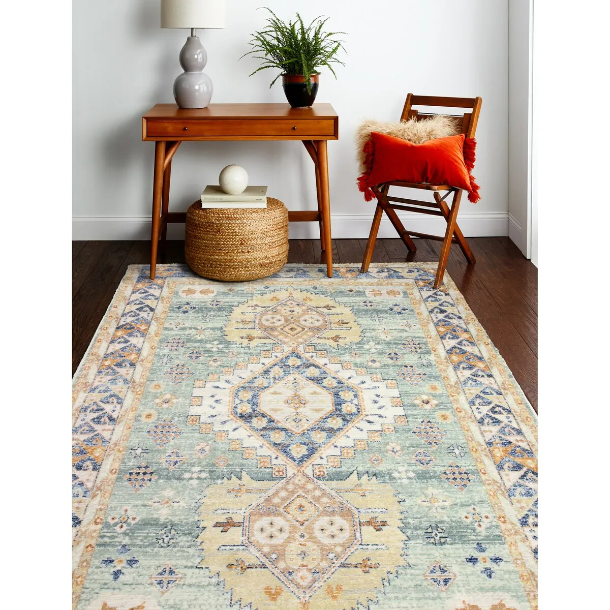 Bashian Jaci Lt.Green Transitional Area Rug