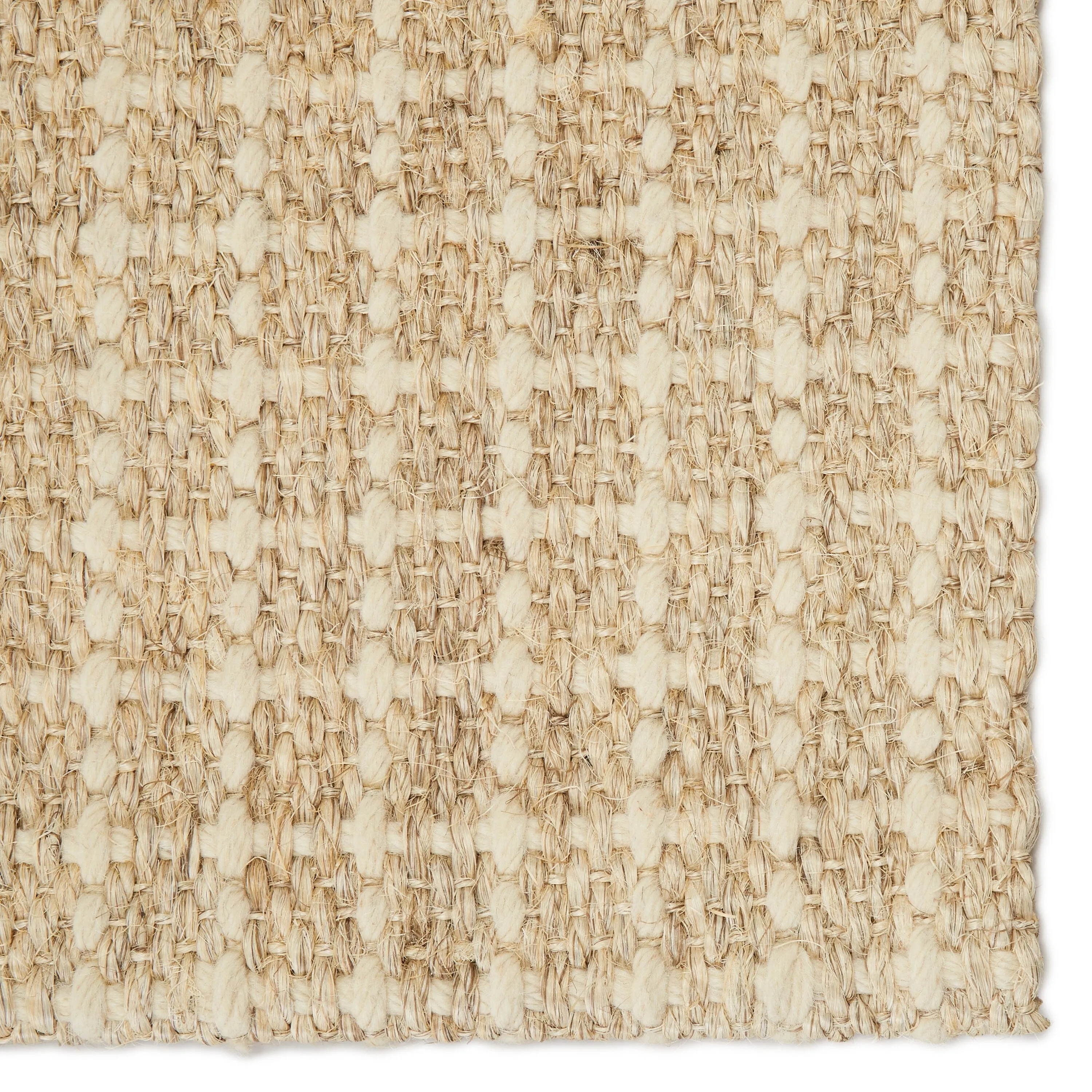 Bauer Natural Solid Color Wool and Sisal Blend Area Rug