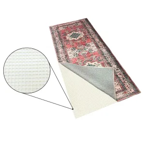 Beige Rug Pad Runner - Non Slip Strong Firm Grip (0.125 Inches Thick) - 2' x 7' Feet