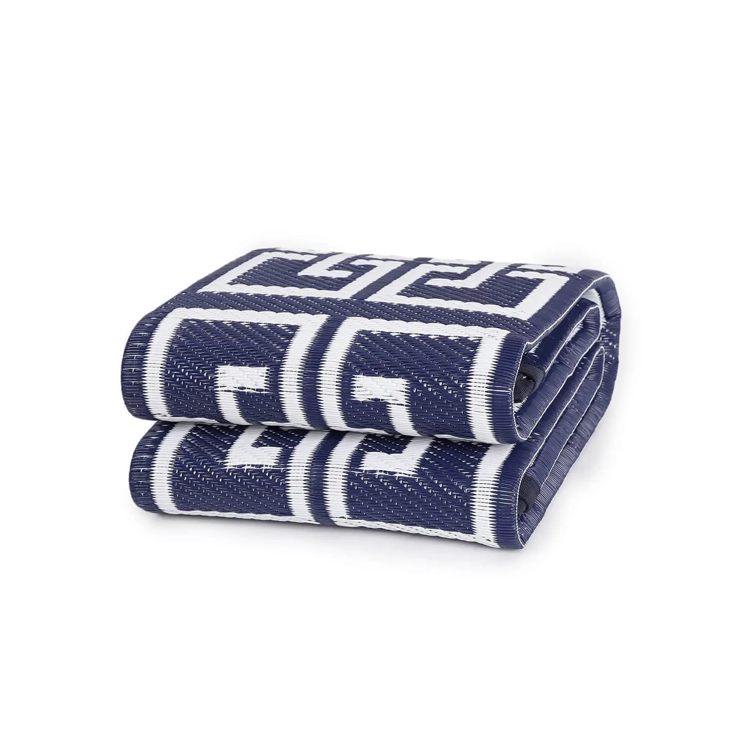 Beverly Rug Geometric Greek Key Outdoor Rug Waterproof for Patio. RV Camping