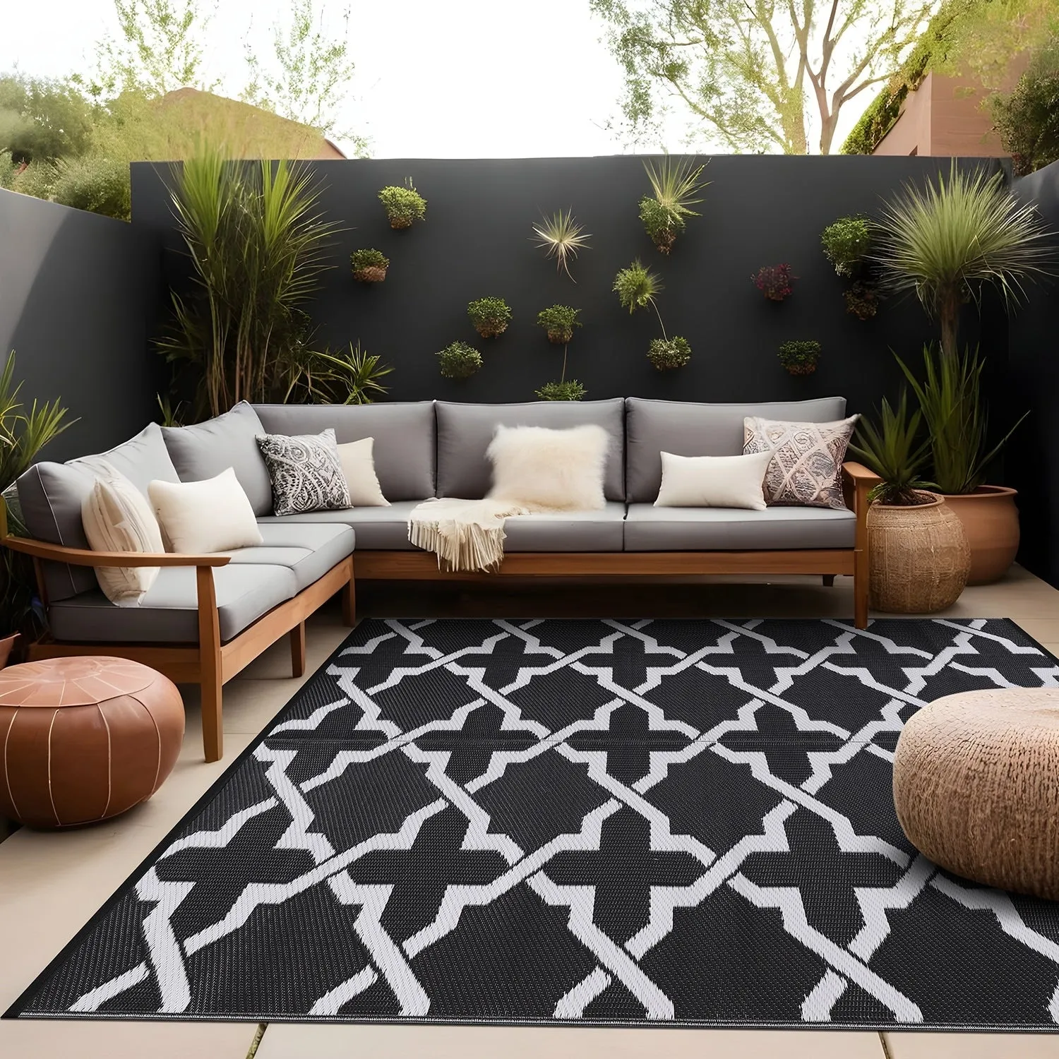 Beverly Rug Reversible Trellis Pattern Indoor/ Outdoor Area Rug