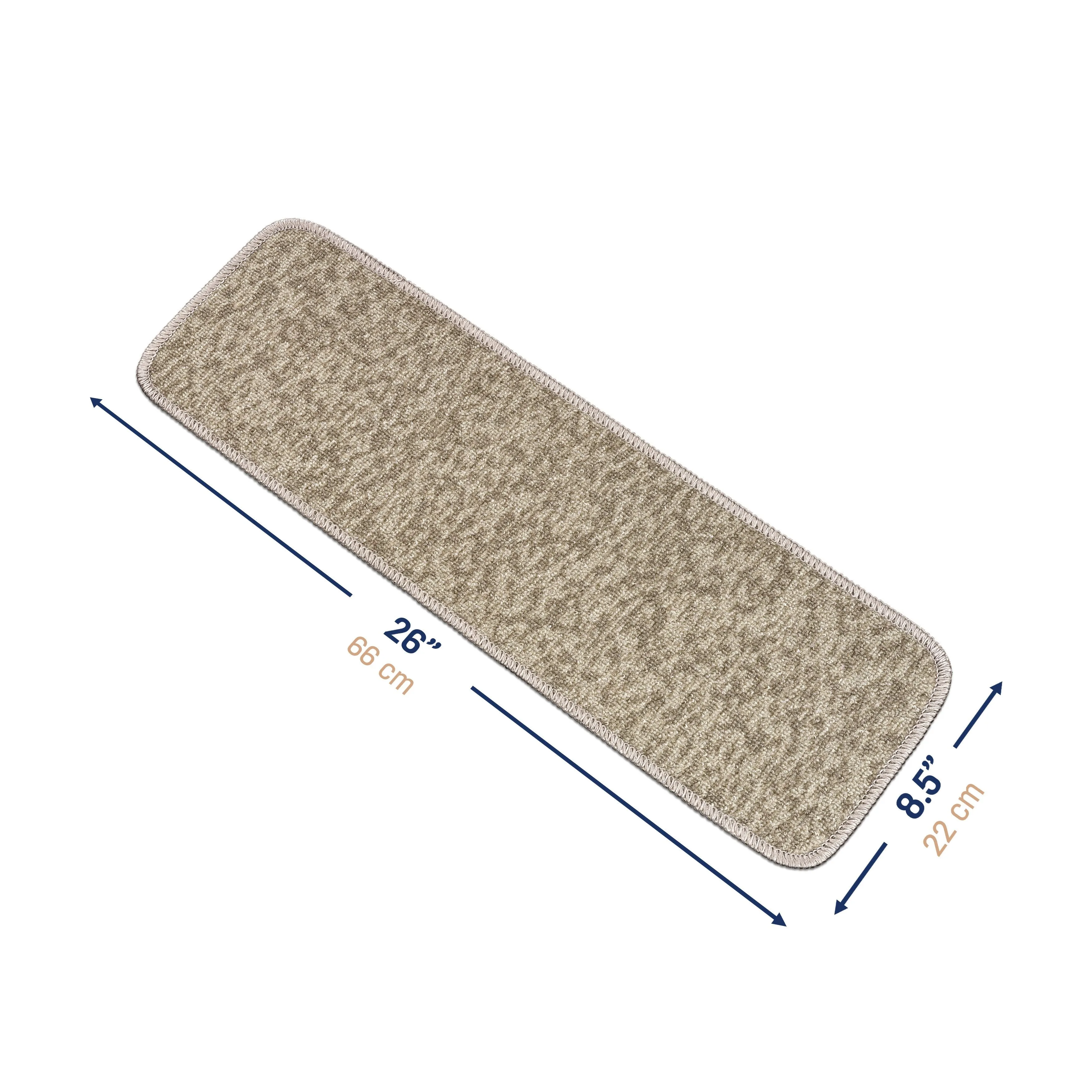 Beverly Rug Stair Runners for Wooden Steps. Stair Treads Carpet Non Slip. 8.5''x26''