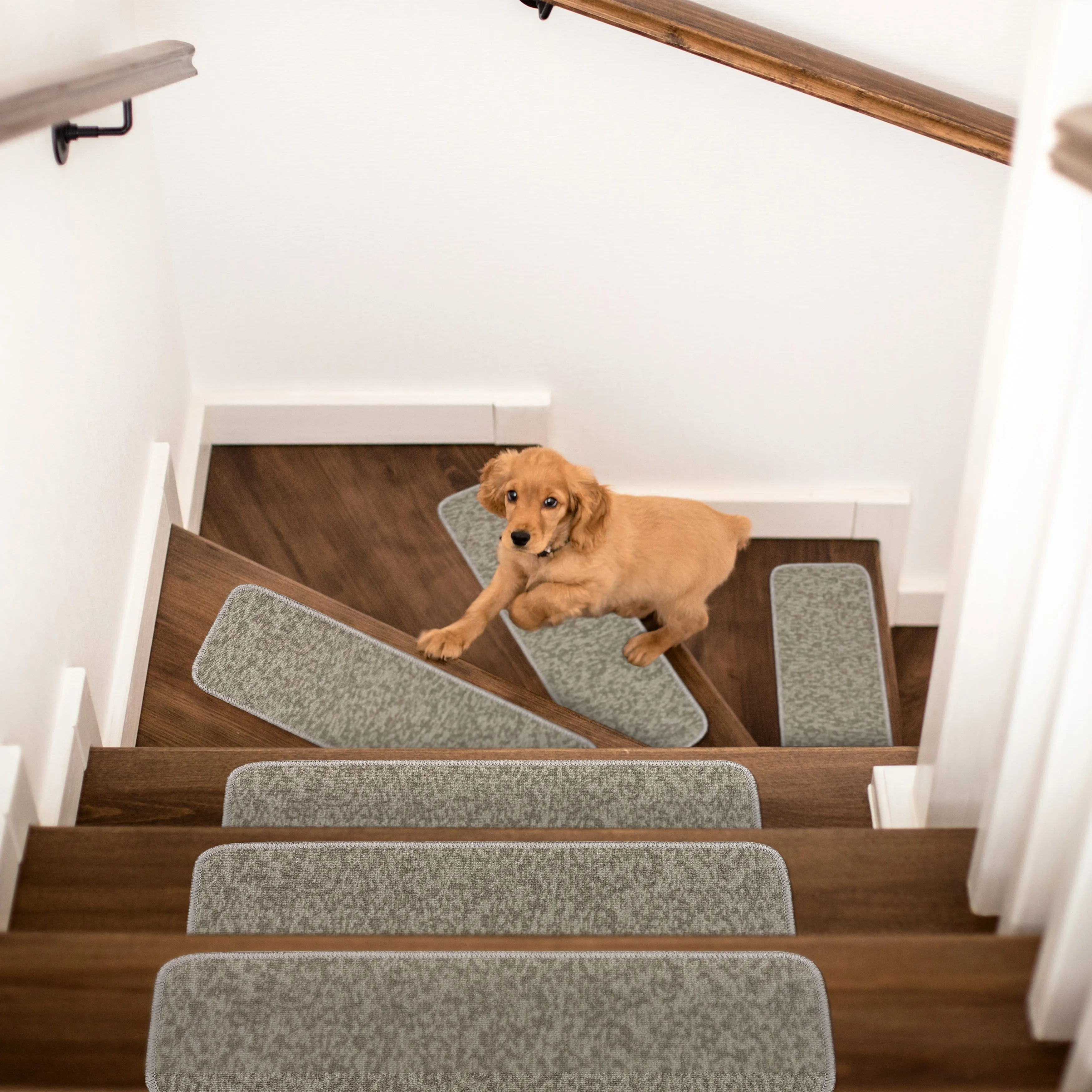 Beverly Rug Stair Runners for Wooden Steps. Stair Treads Carpet Non Slip. 8.5''x26''