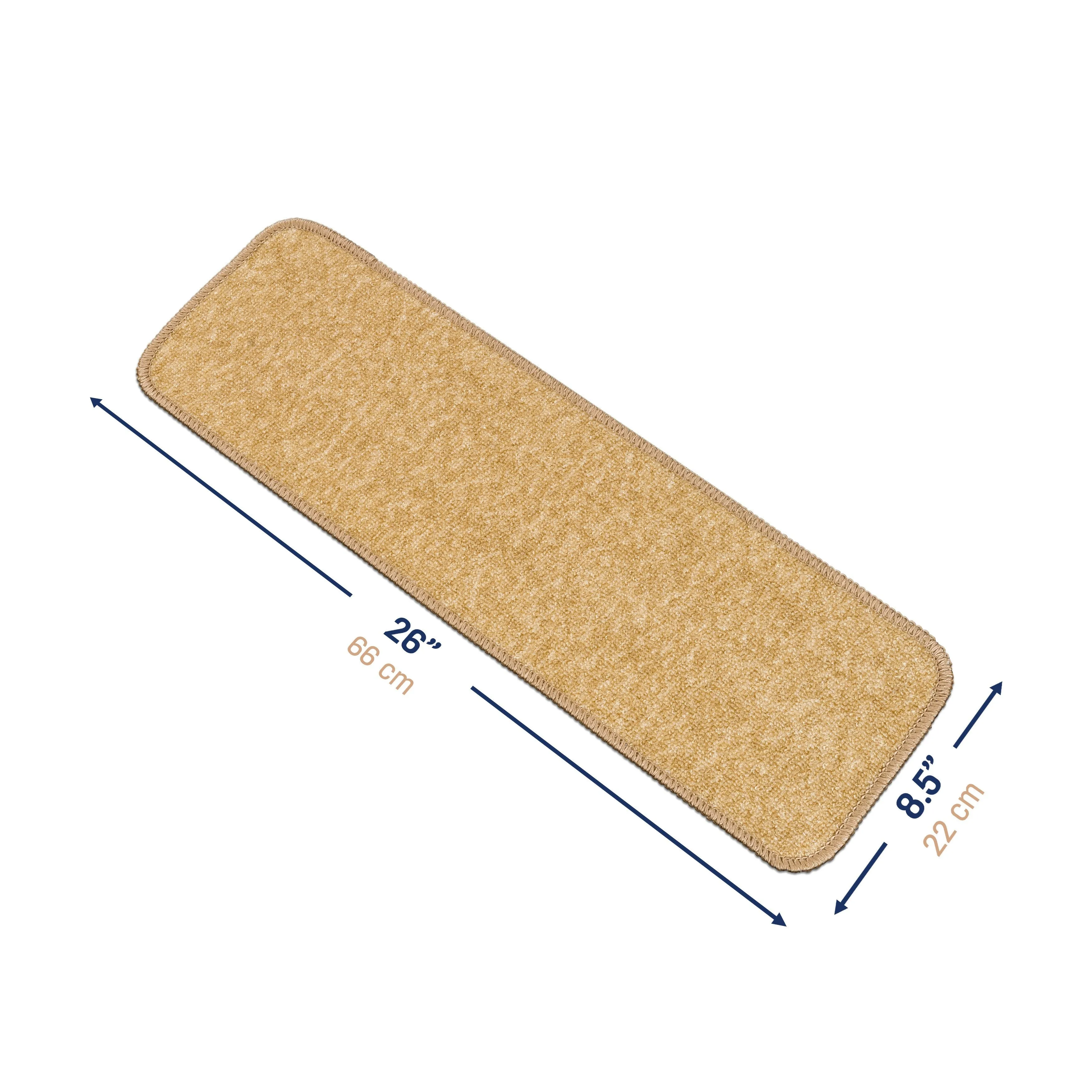 Beverly Rug Stair Runners for Wooden Steps. Stair Treads Carpet Non Slip. 8.5''x26''