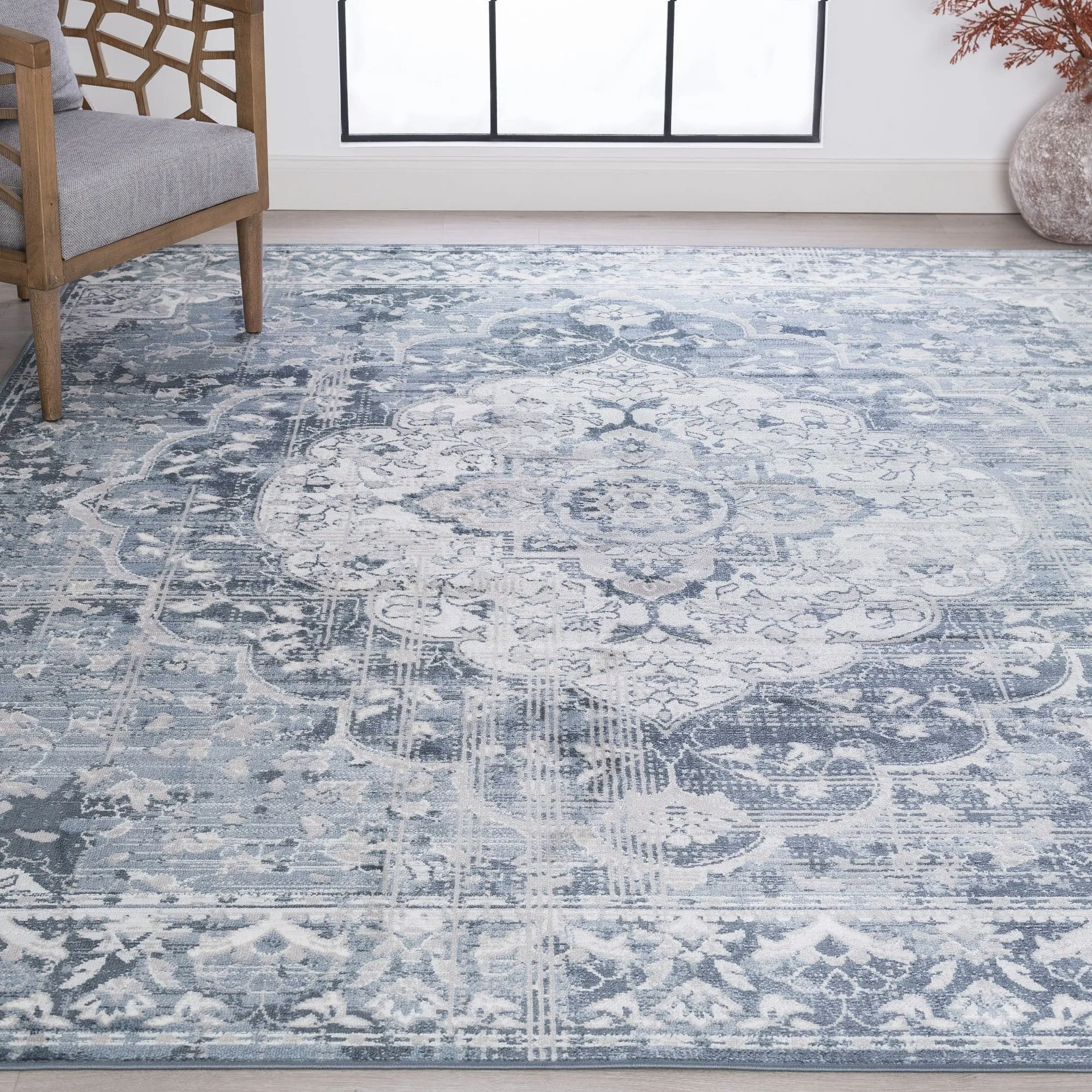 Bohemian Medallion Area Rug or Runner - Rugs for Living Room Bedroom Dining Room Kitchen 2x3 / 2x8 / 4x6 / 5x7 / 8x10 / 9x12