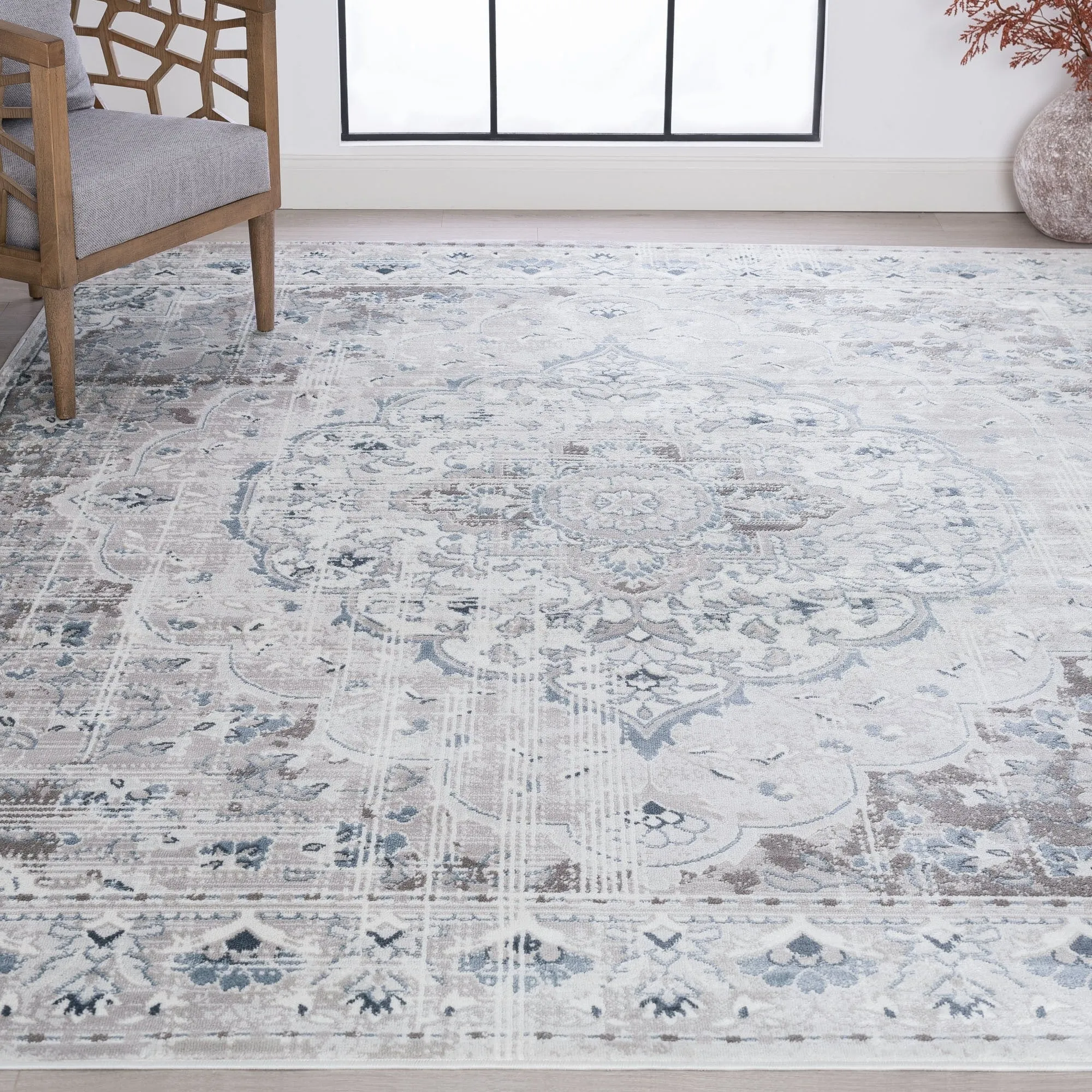 Bohemian Medallion Area Rug or Runner - Rugs for Living Room Bedroom Dining Room Kitchen 2x3 / 2x8 / 4x6 / 5x7 / 8x10 / 9x12