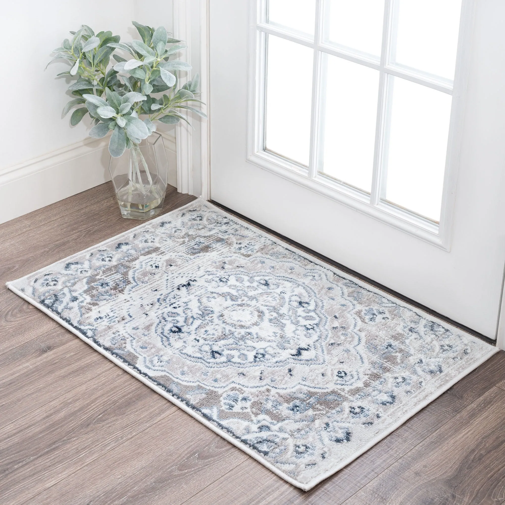 Bohemian Medallion Area Rug or Runner - Rugs for Living Room Bedroom Dining Room Kitchen 2x3 / 2x8 / 4x6 / 5x7 / 8x10 / 9x12