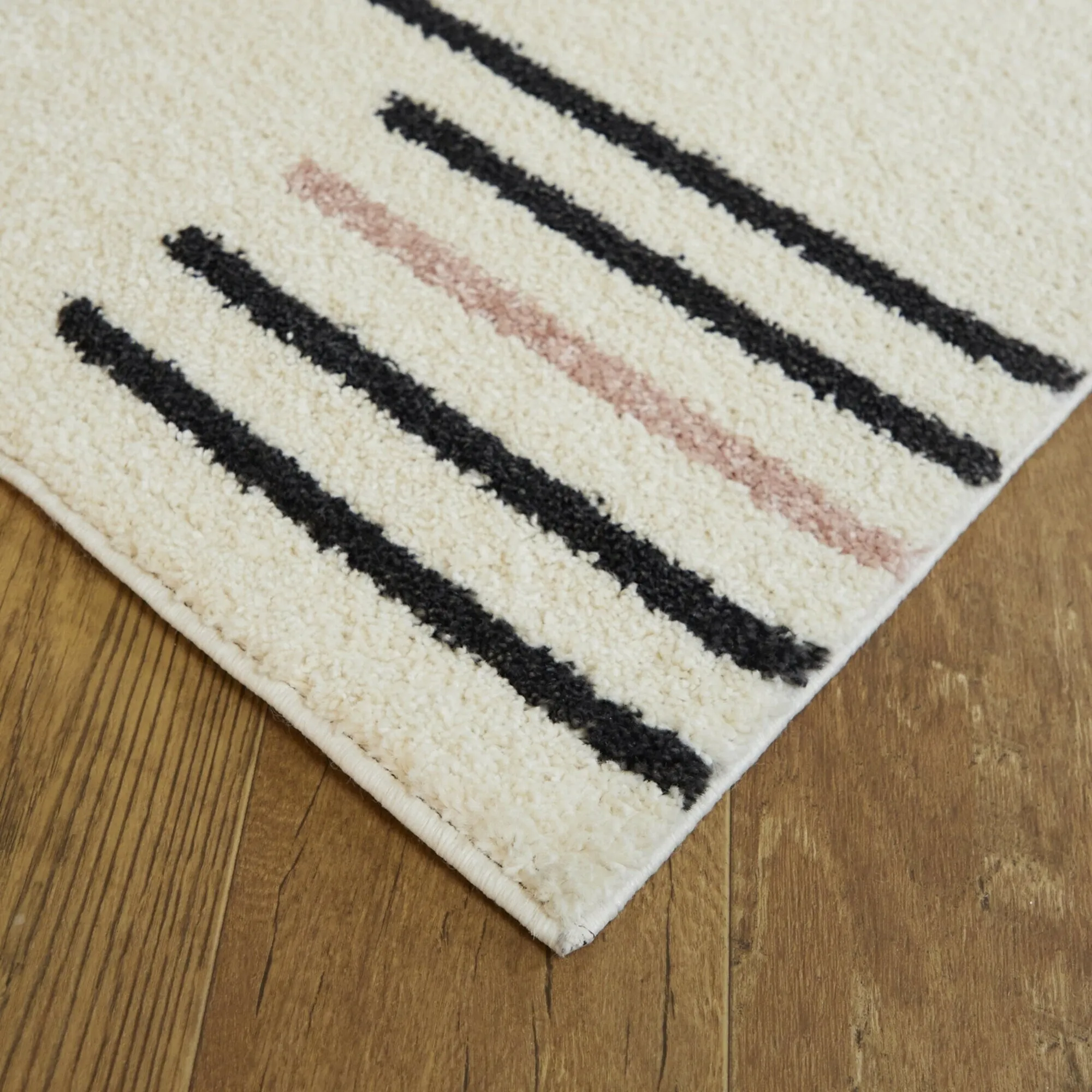 Booth Modern Striped Area Rug