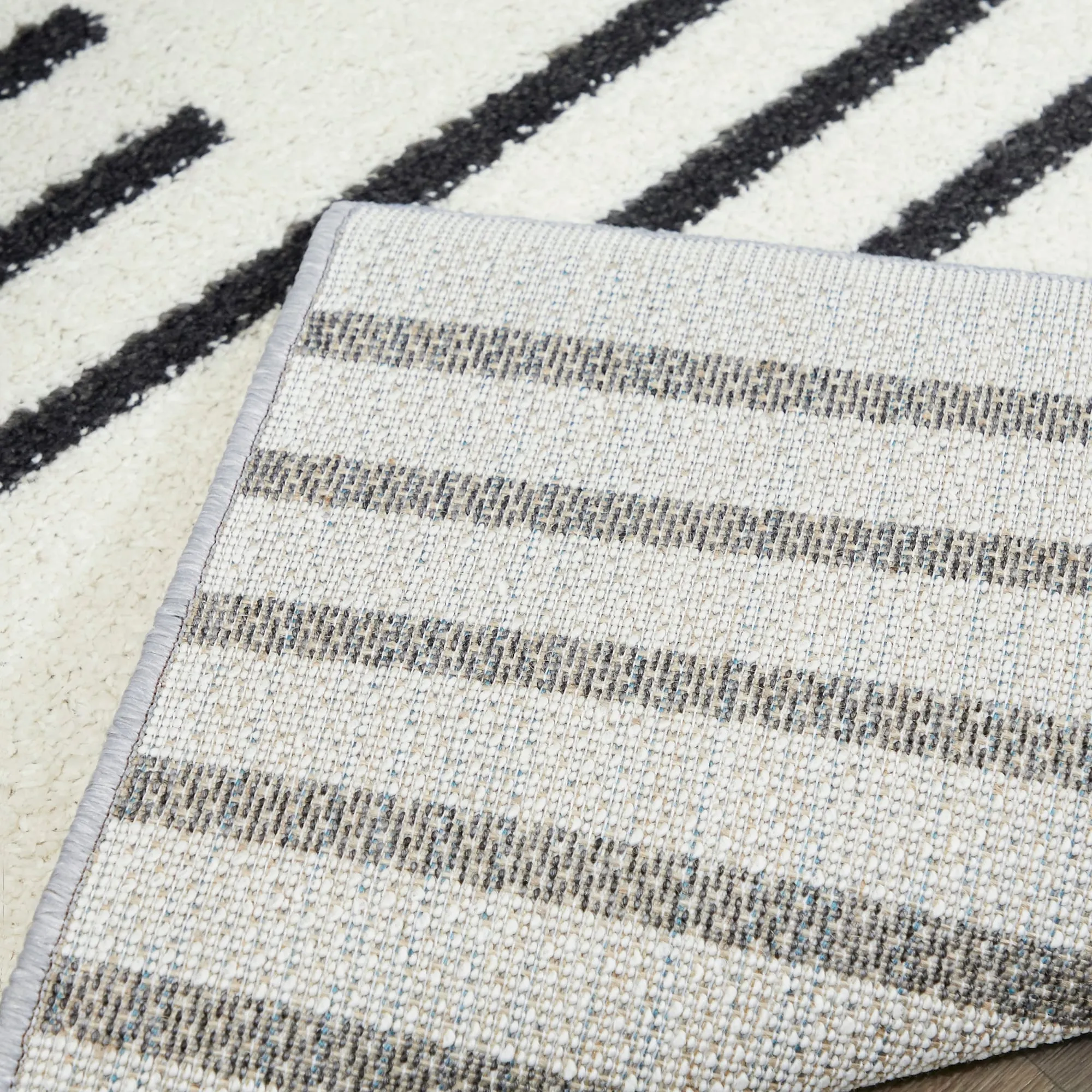 Booth Modern Striped Area Rug