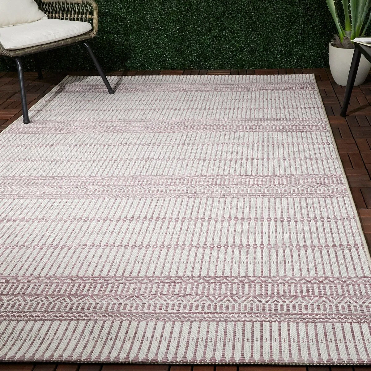 Briem Stripe Indoor/ Outdoor Area Rug