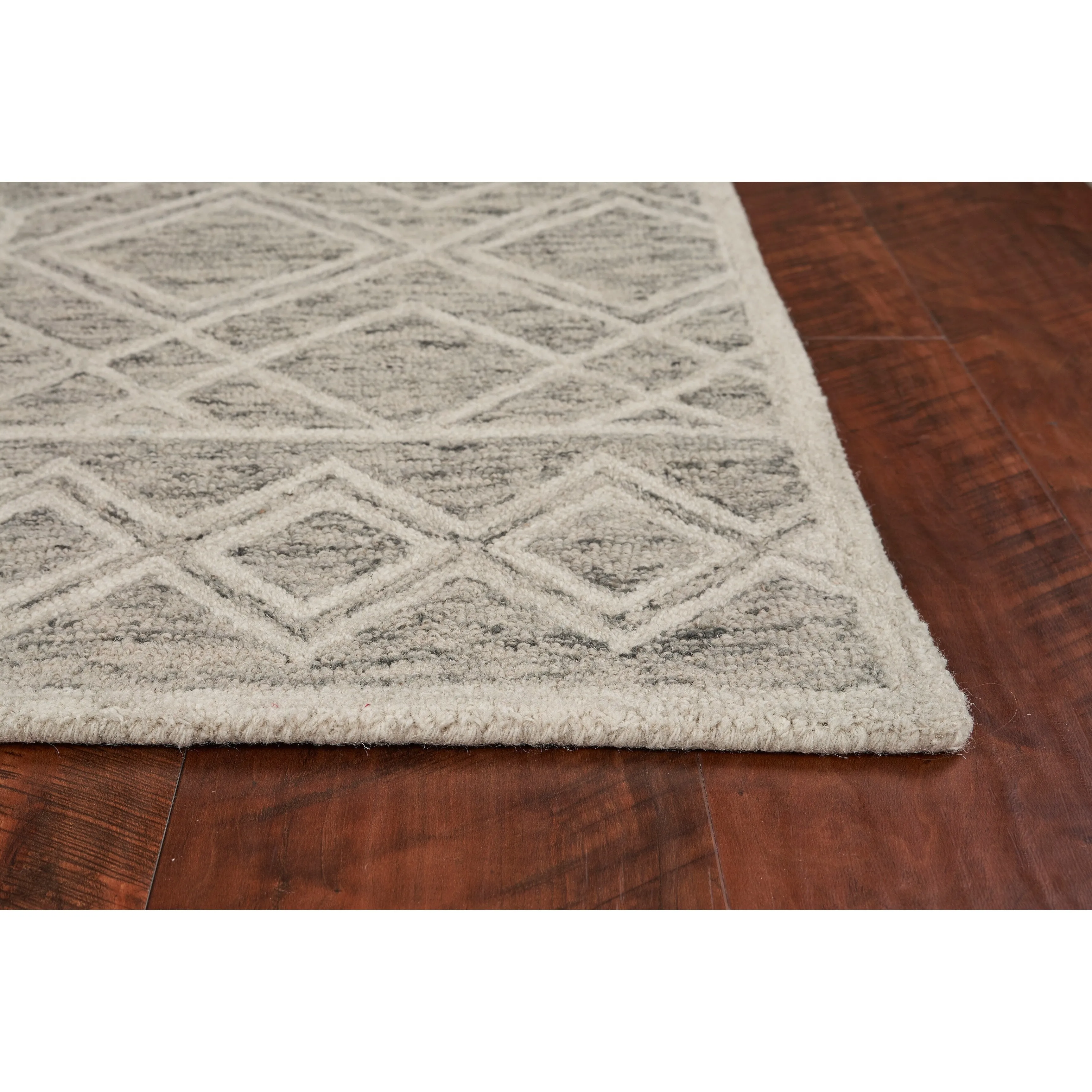 Carson Carrington Kullstra Scandinavian Grey Hand-tufted Wool Rug