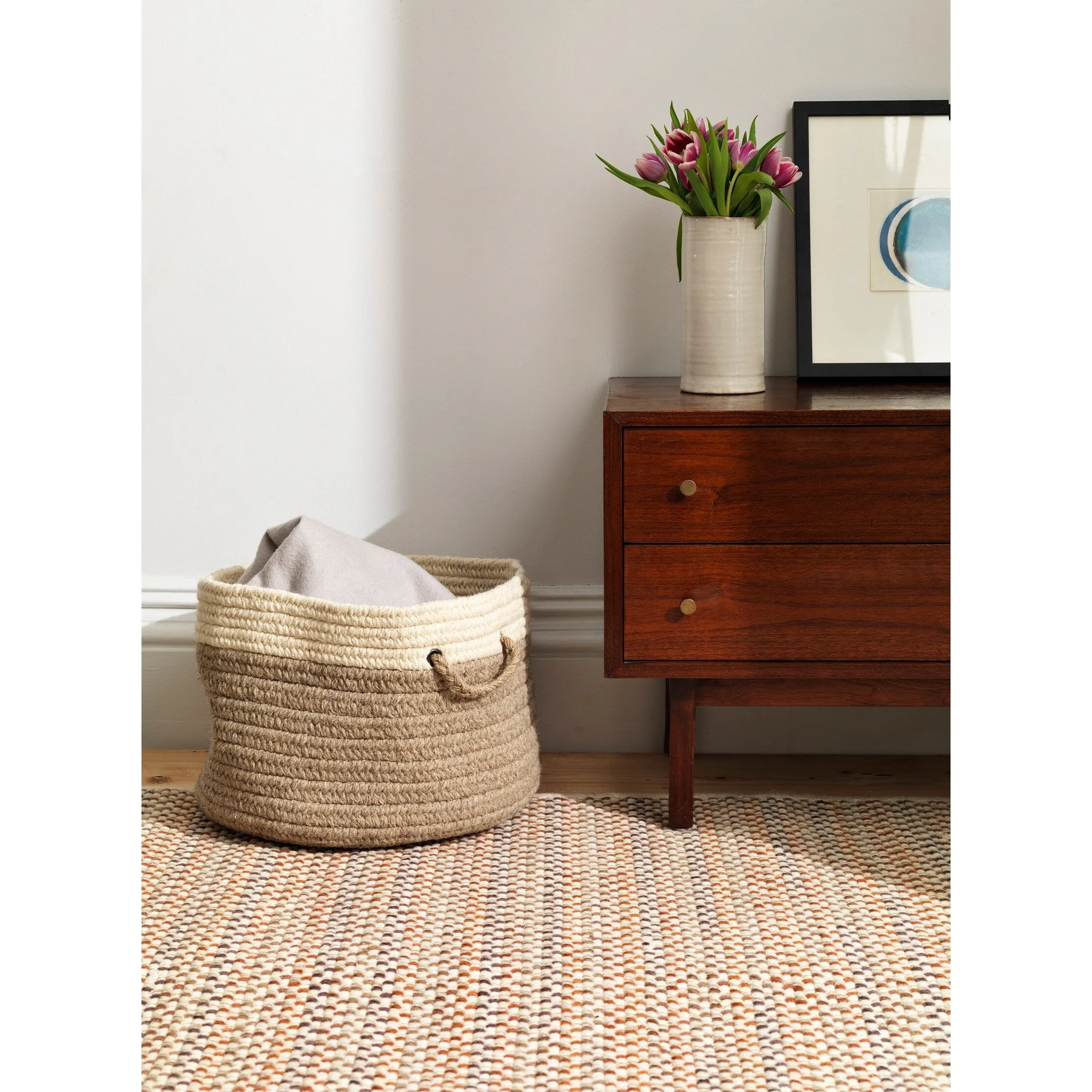 Chapman 100% Wool Multi-Colored Braided Area Rug