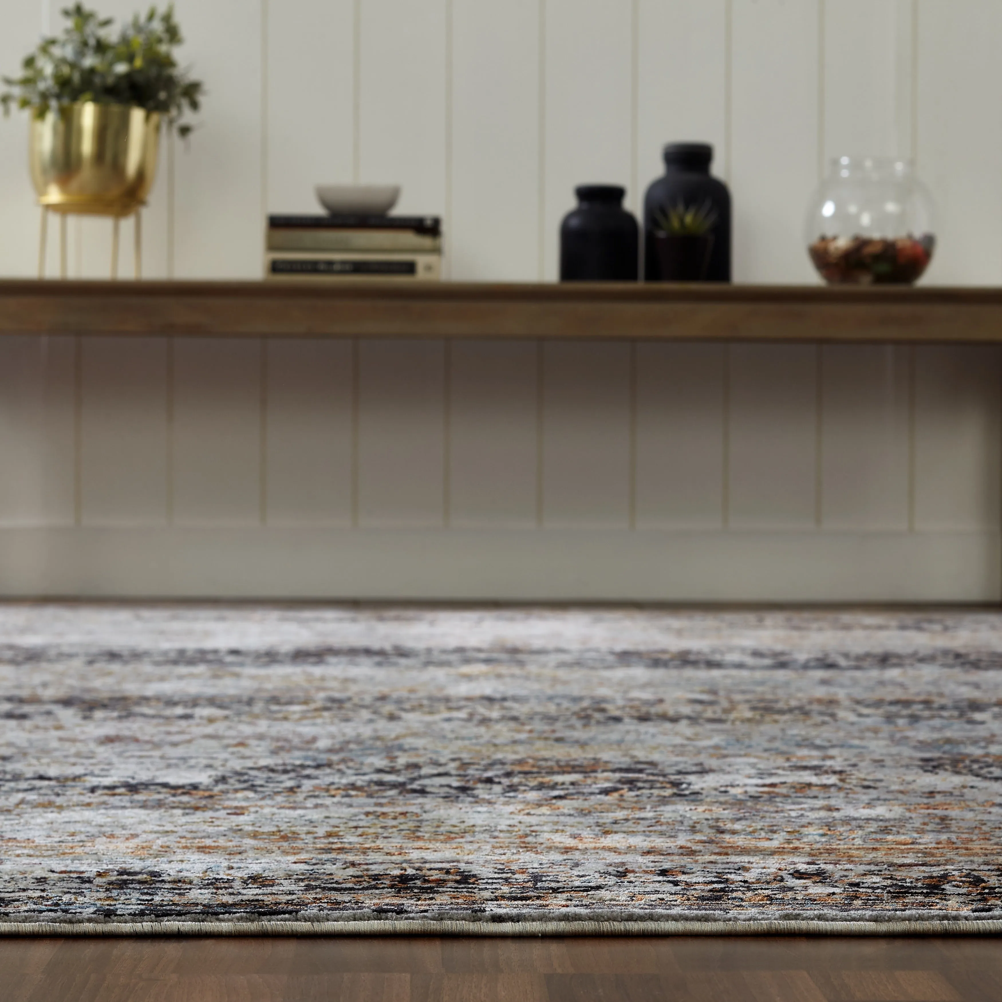 Charcoal / Earth Area Rug