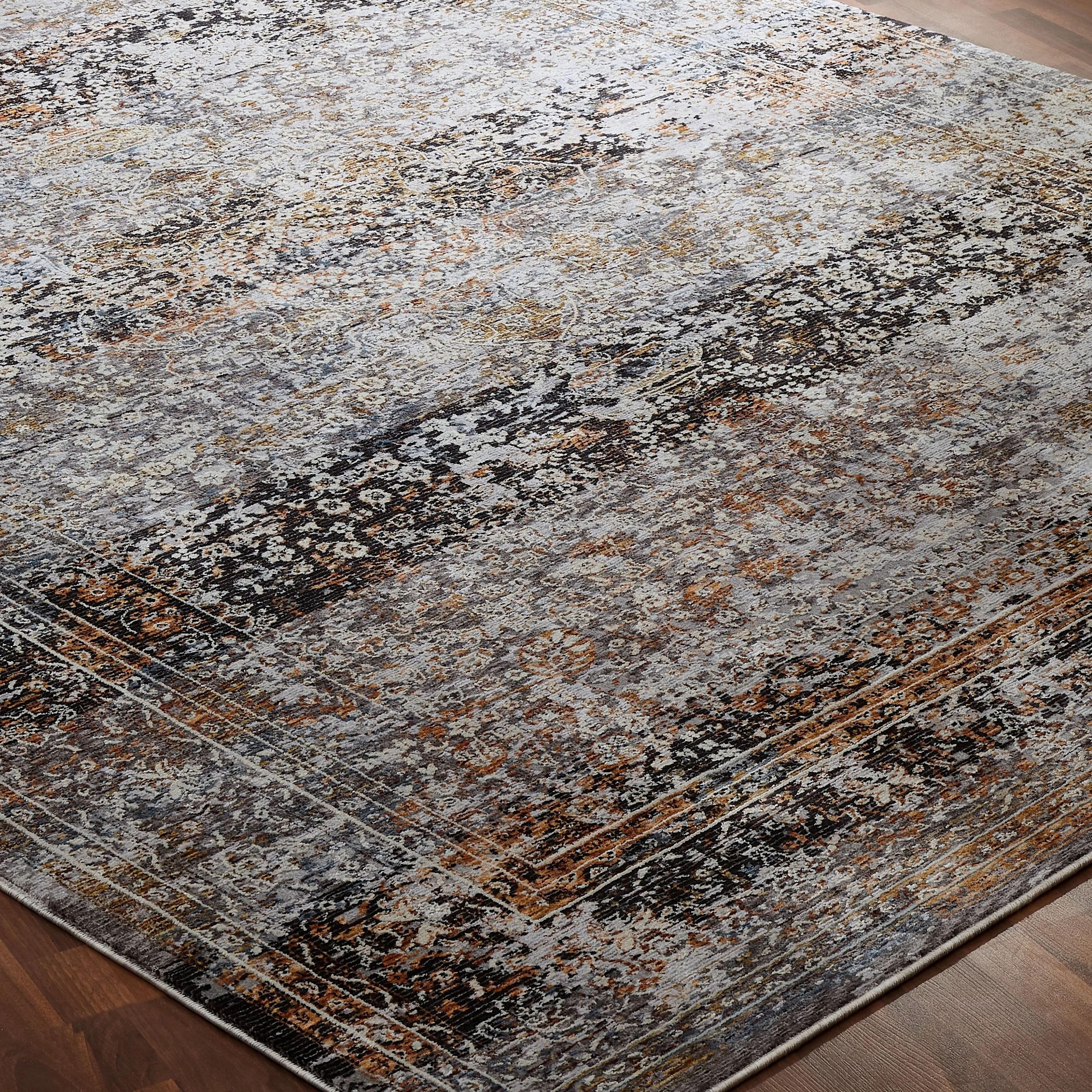 Charcoal / Earth Area Rug
