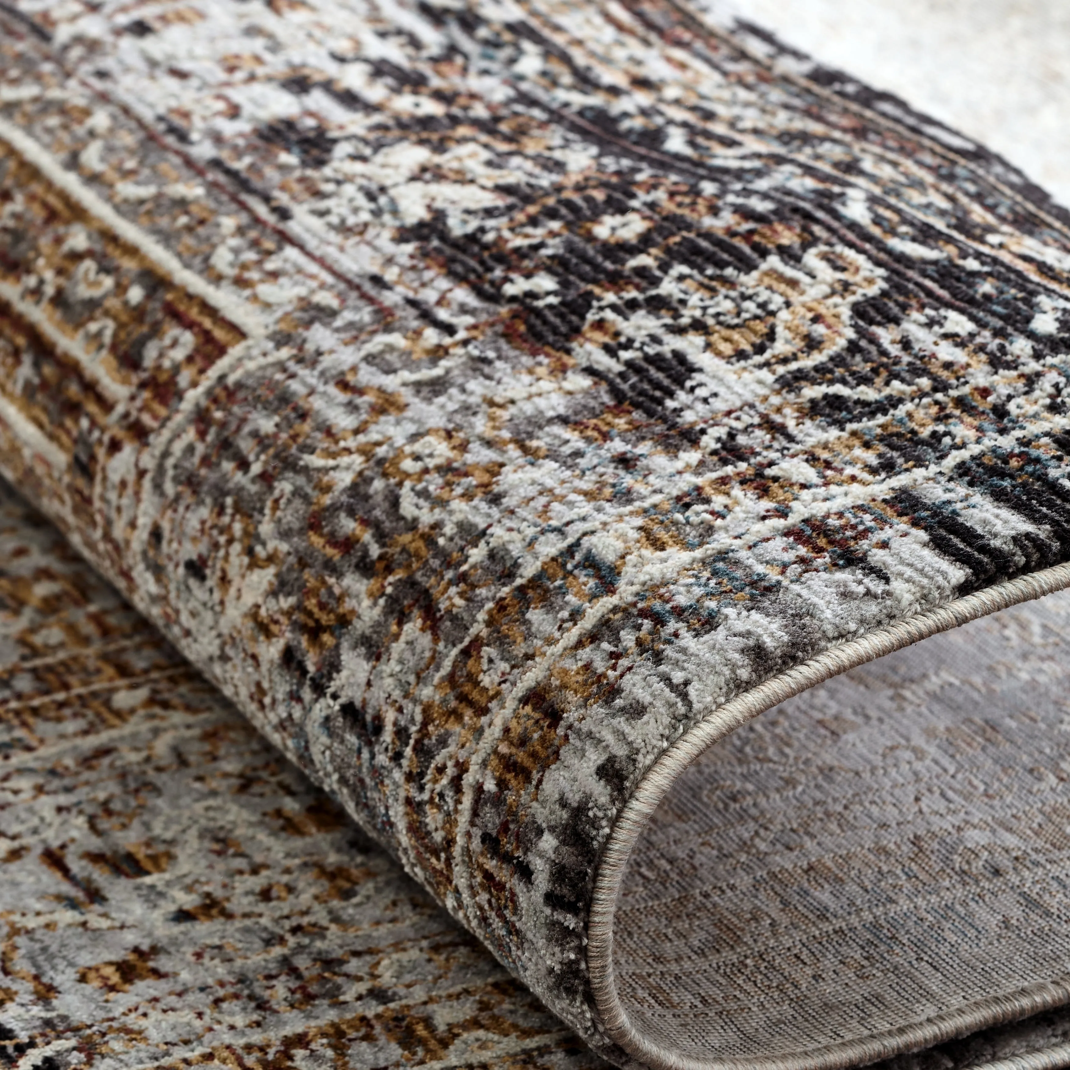 Charcoal / Earth Area Rug