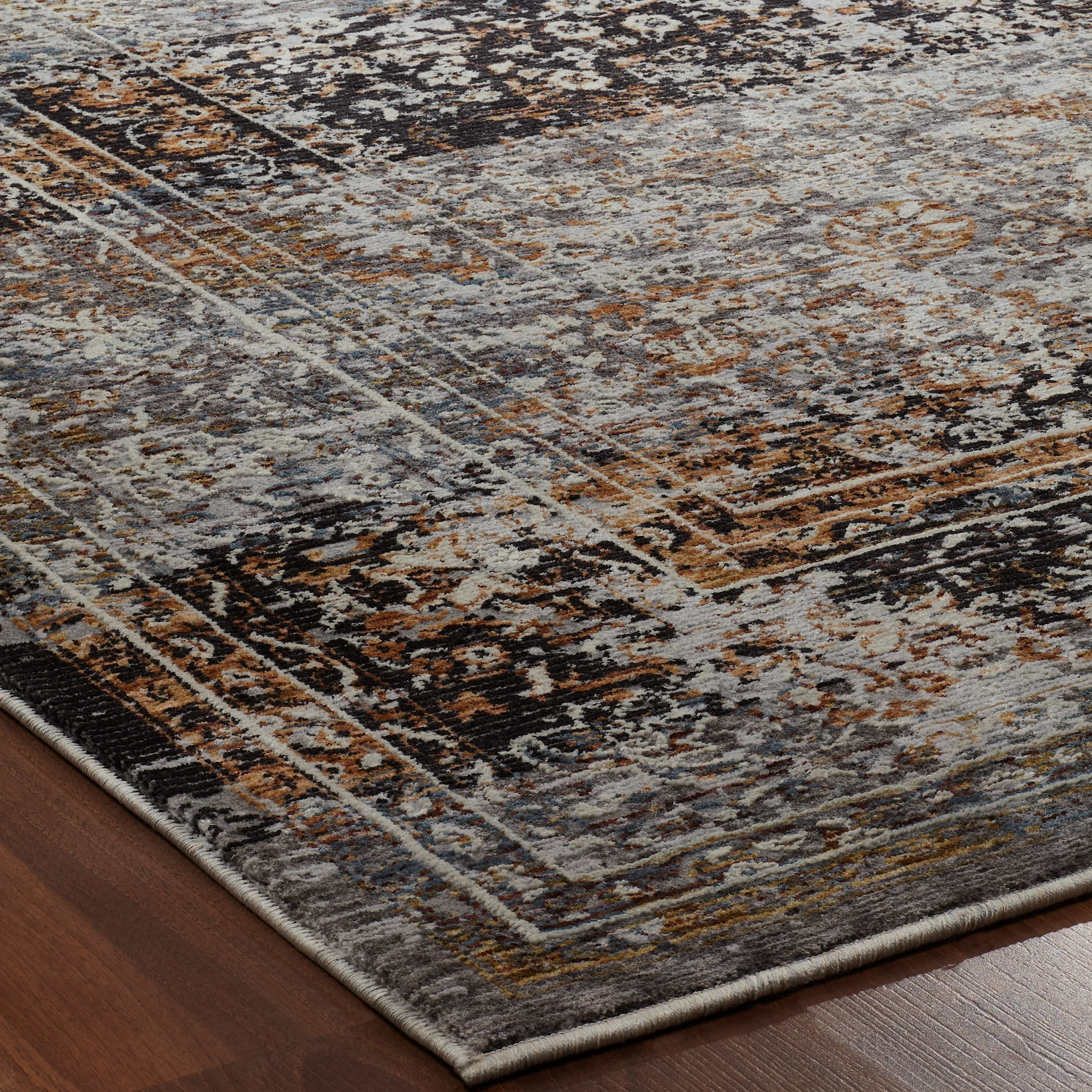 Charcoal / Earth Area Rug