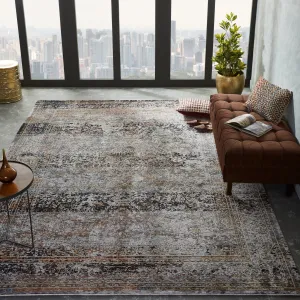 Charcoal / Earth Area Rug