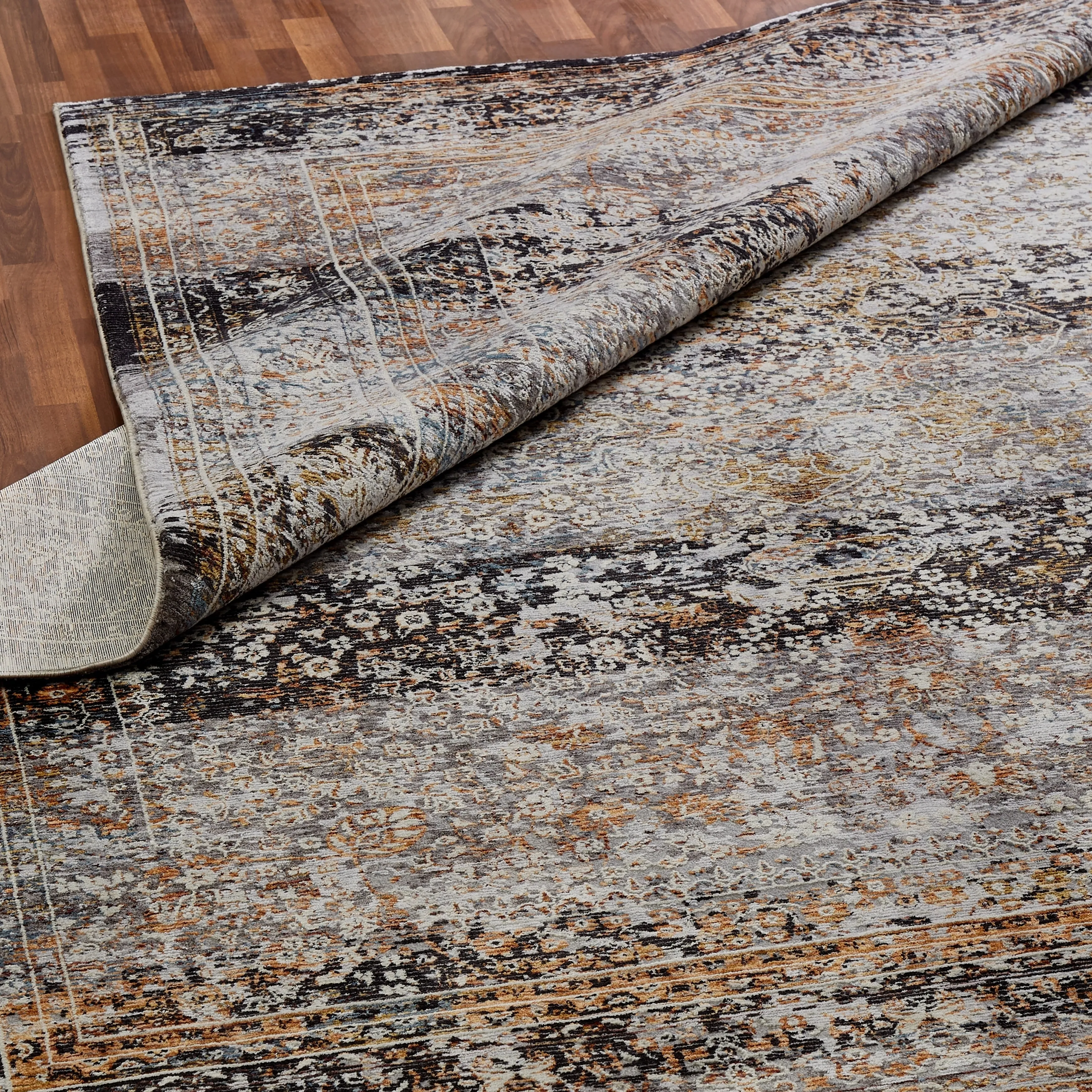 Charcoal / Earth Area Rug