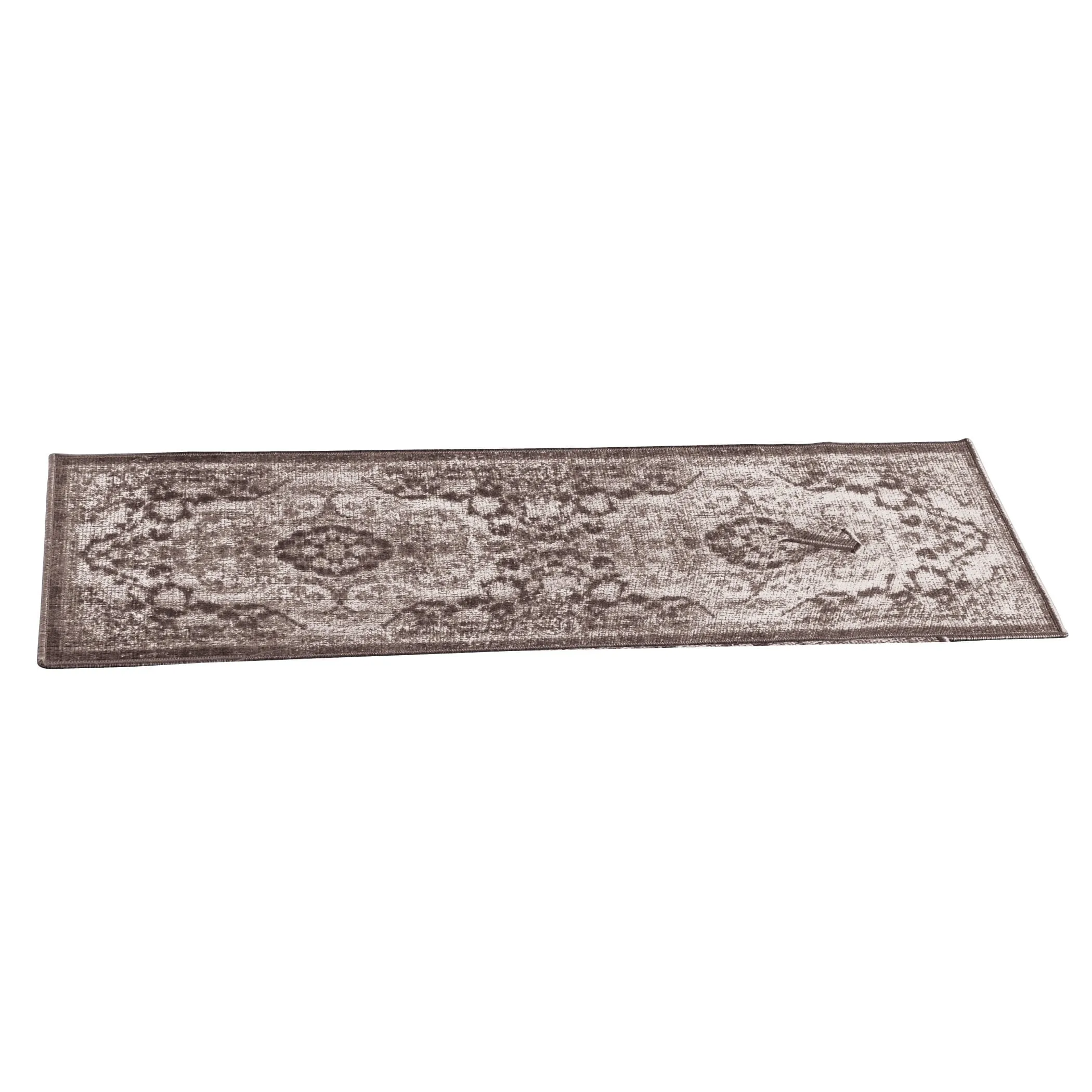Classic Medallion Design Skid-Resistant Accent Rug