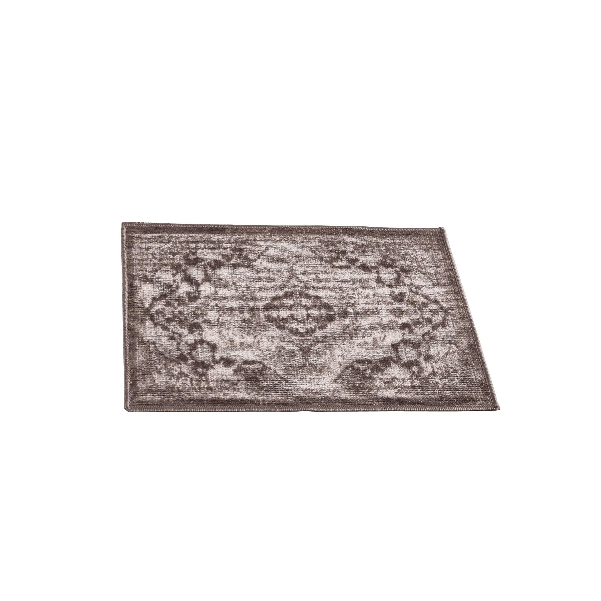 Classic Medallion Design Skid-Resistant Accent Rug