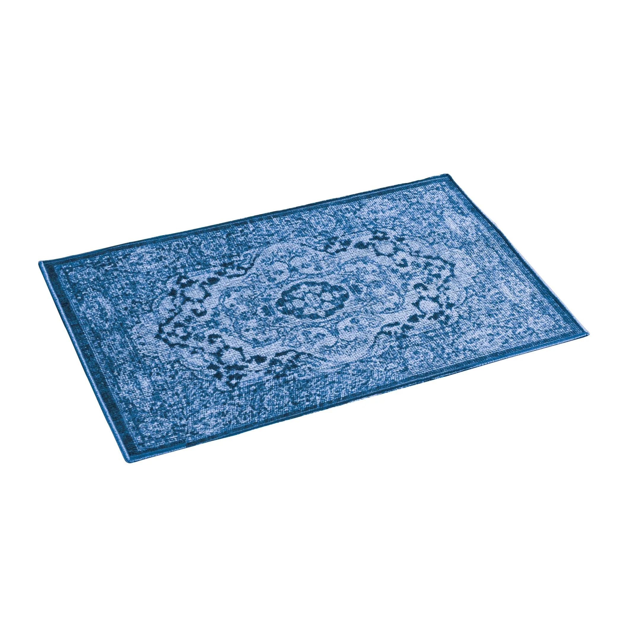 Classic Medallion Design Skid-Resistant Accent Rug