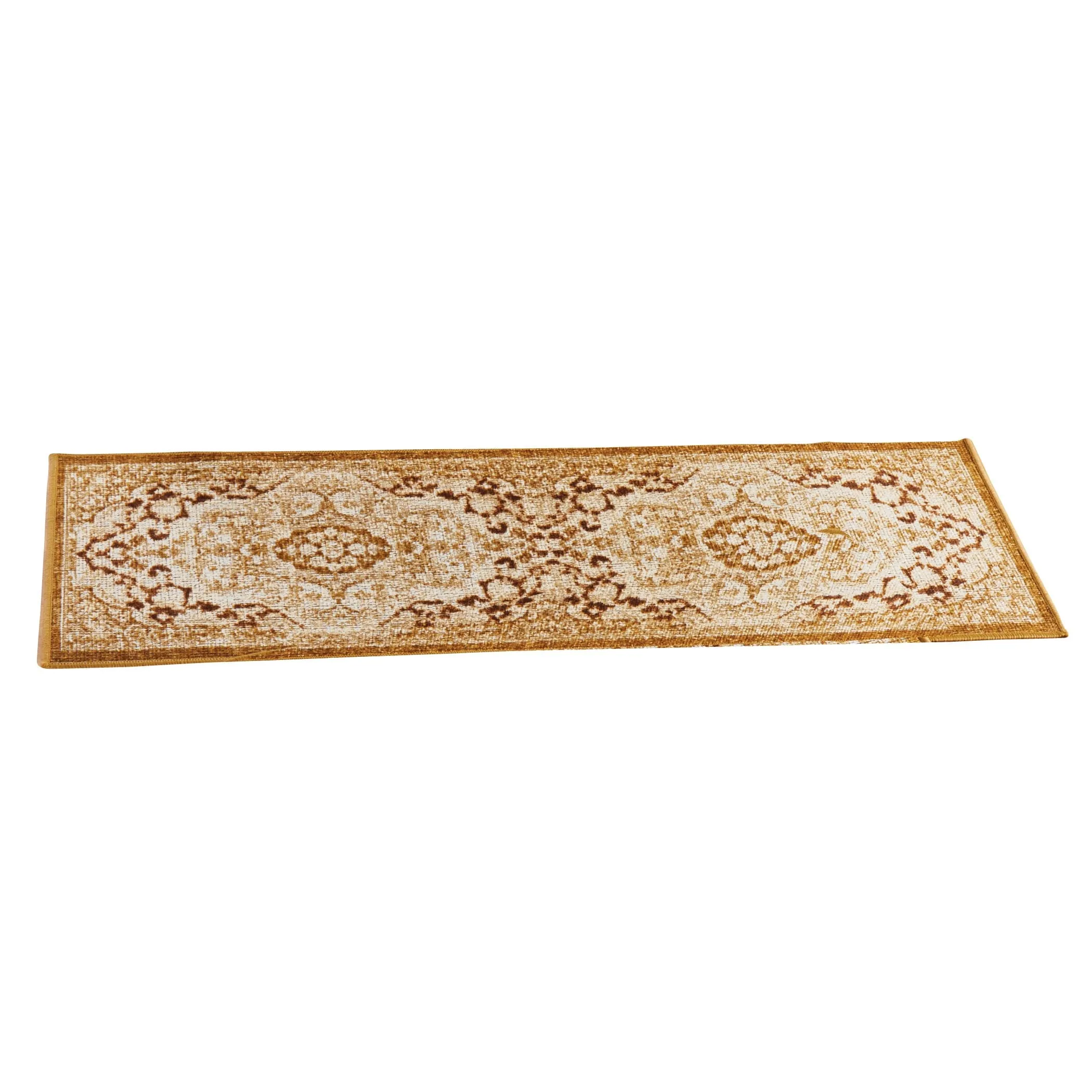Classic Medallion Design Skid-Resistant Accent Rug
