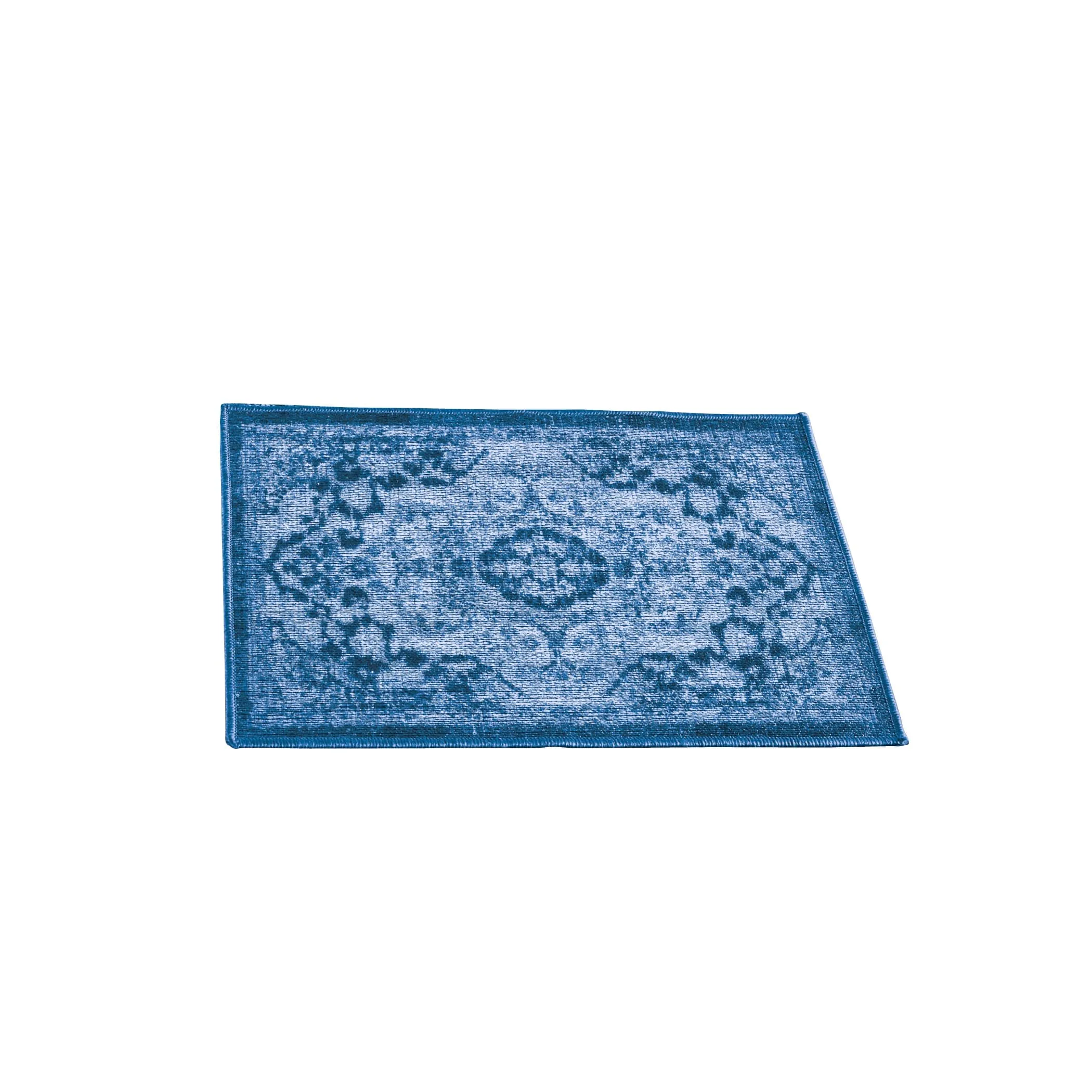 Classic Medallion Design Skid-Resistant Accent Rug